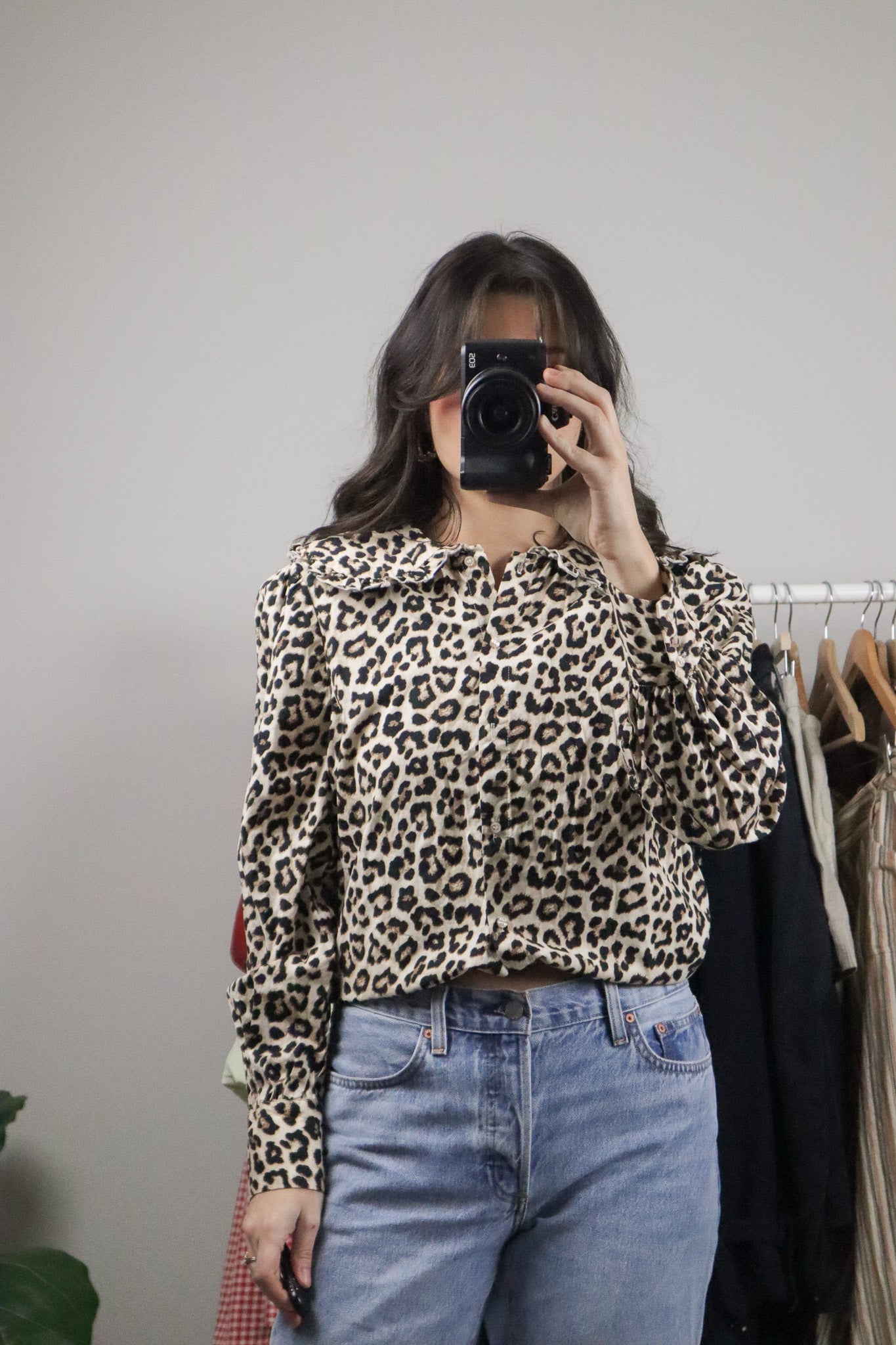 Modern x Cheetah Print Blouse (S)