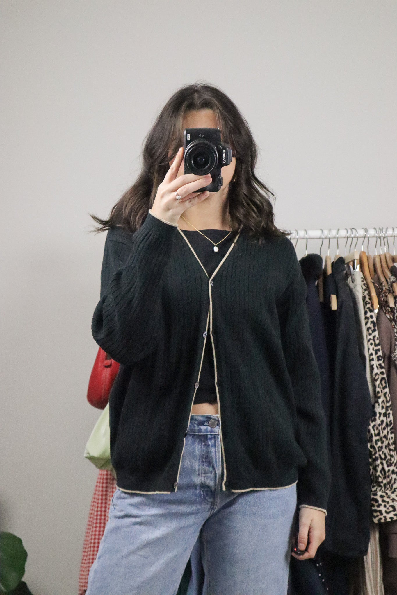 Vintage x Contrast Cardigan (M/L)