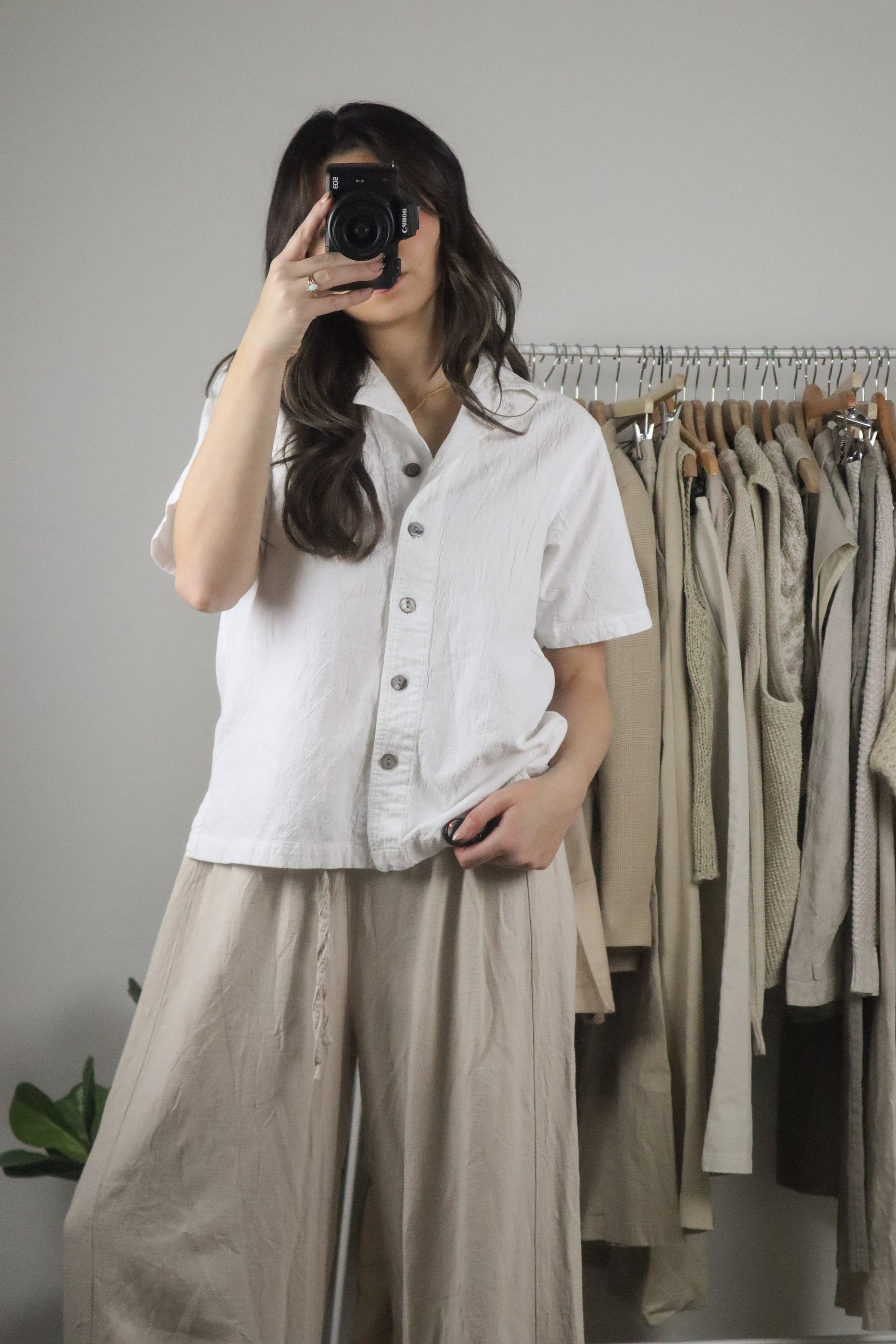 Vintage x Crinkle Button-Up (S)