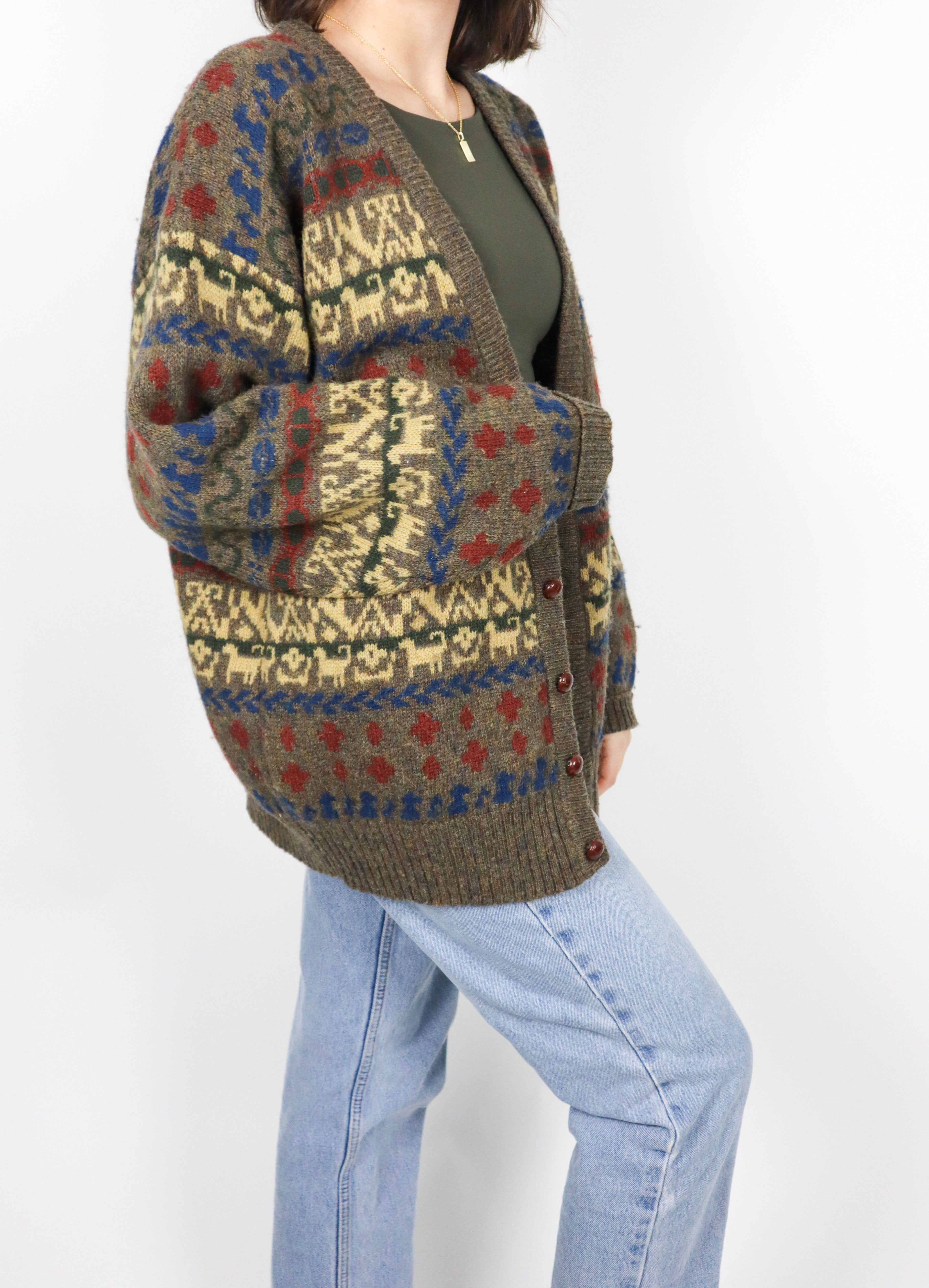 Vintage x Wool Cardigan (L)