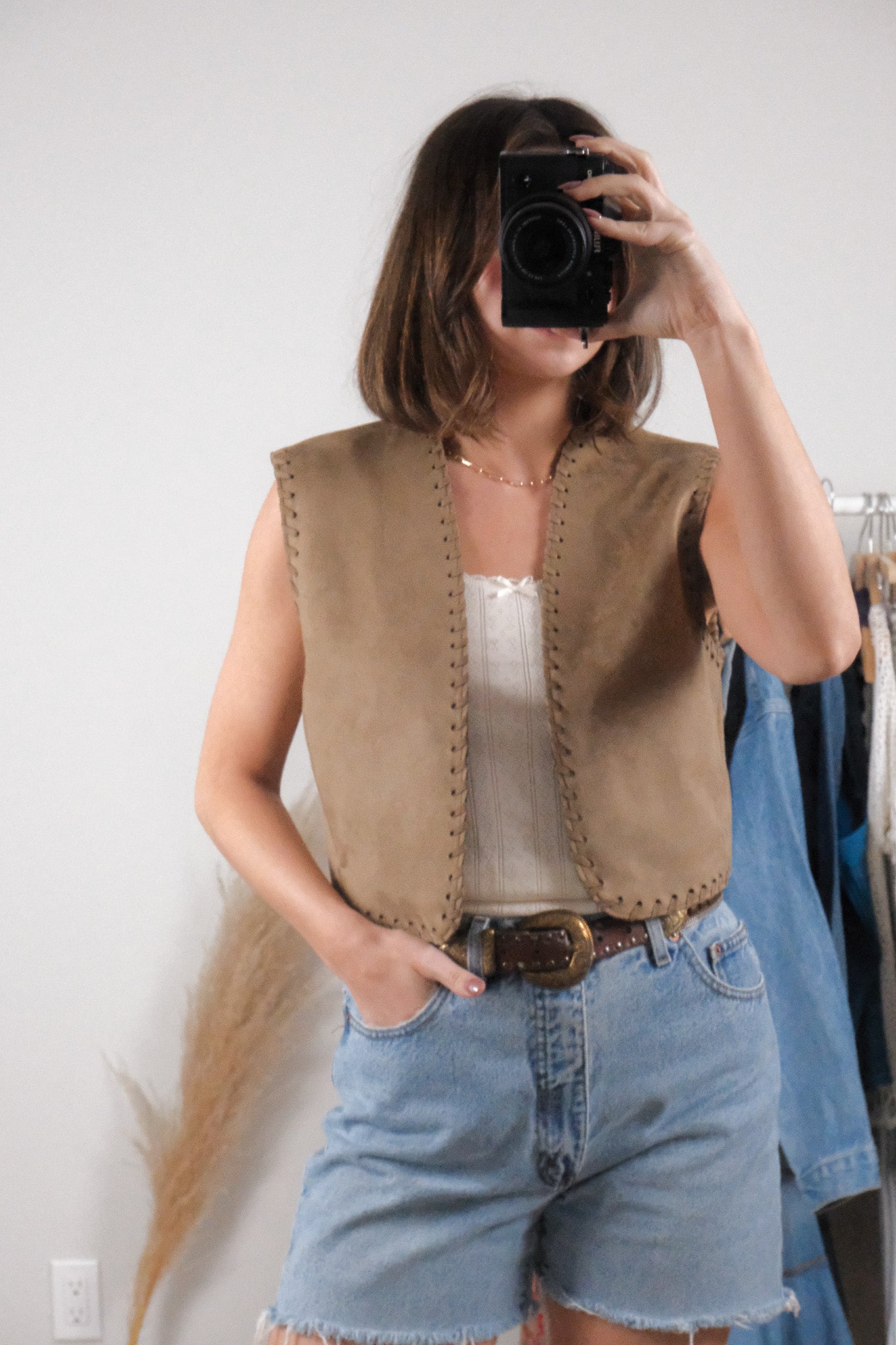 Modern x Faux Suede Vest (S/M)