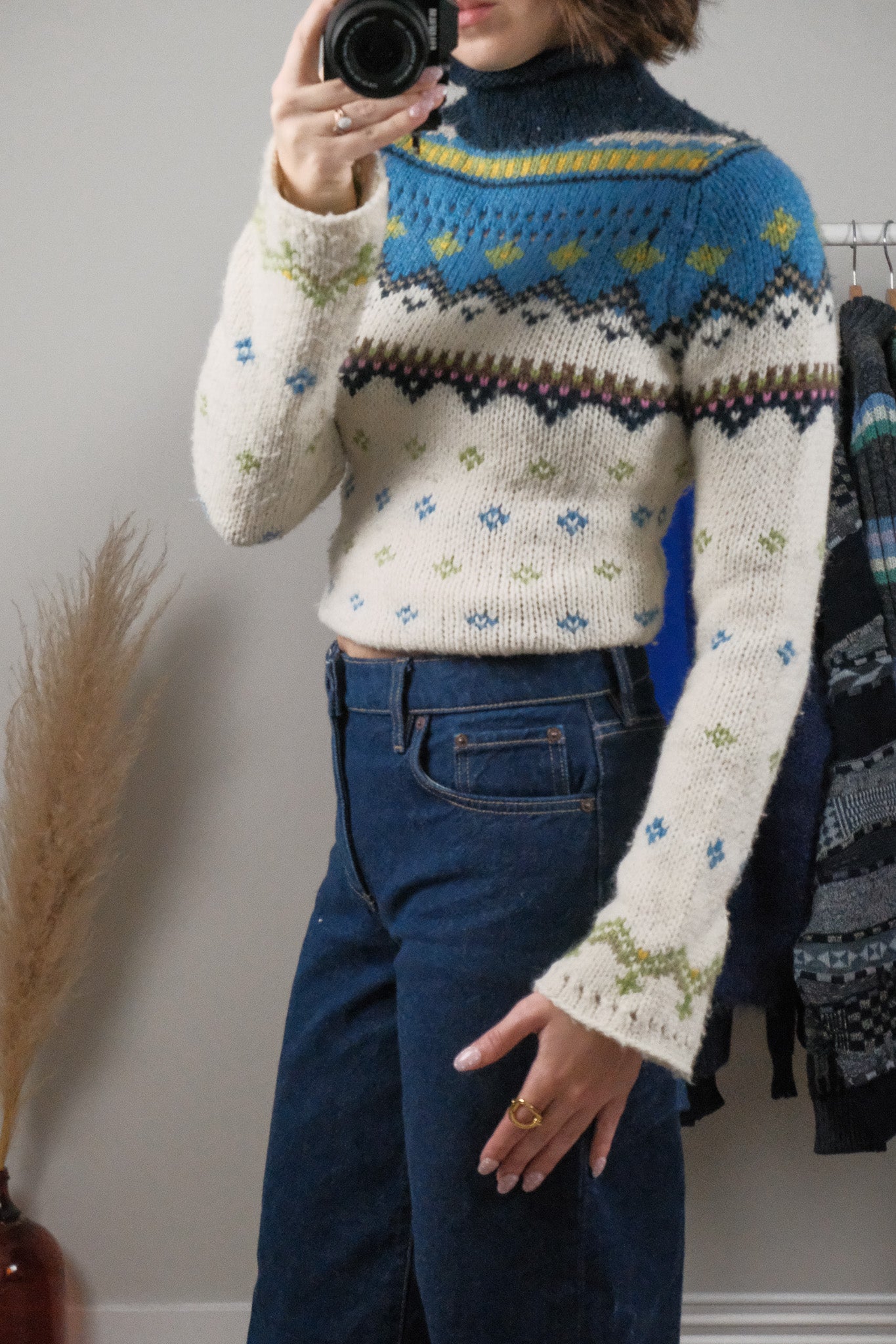 Vintage x Abercrombie & Fitch x Wool Blend Pattern Knit (XS)