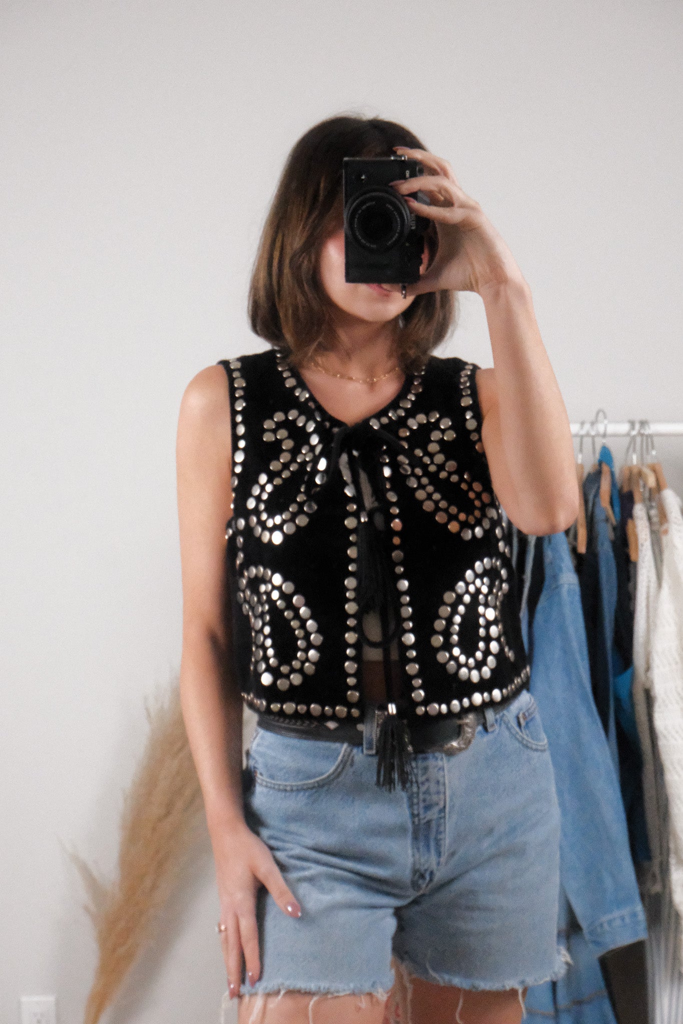 Modern x Velvet Studded Vest (M-L)
