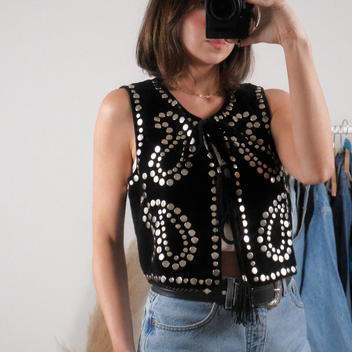 Modern x Velvet Studded Vest (M-L)