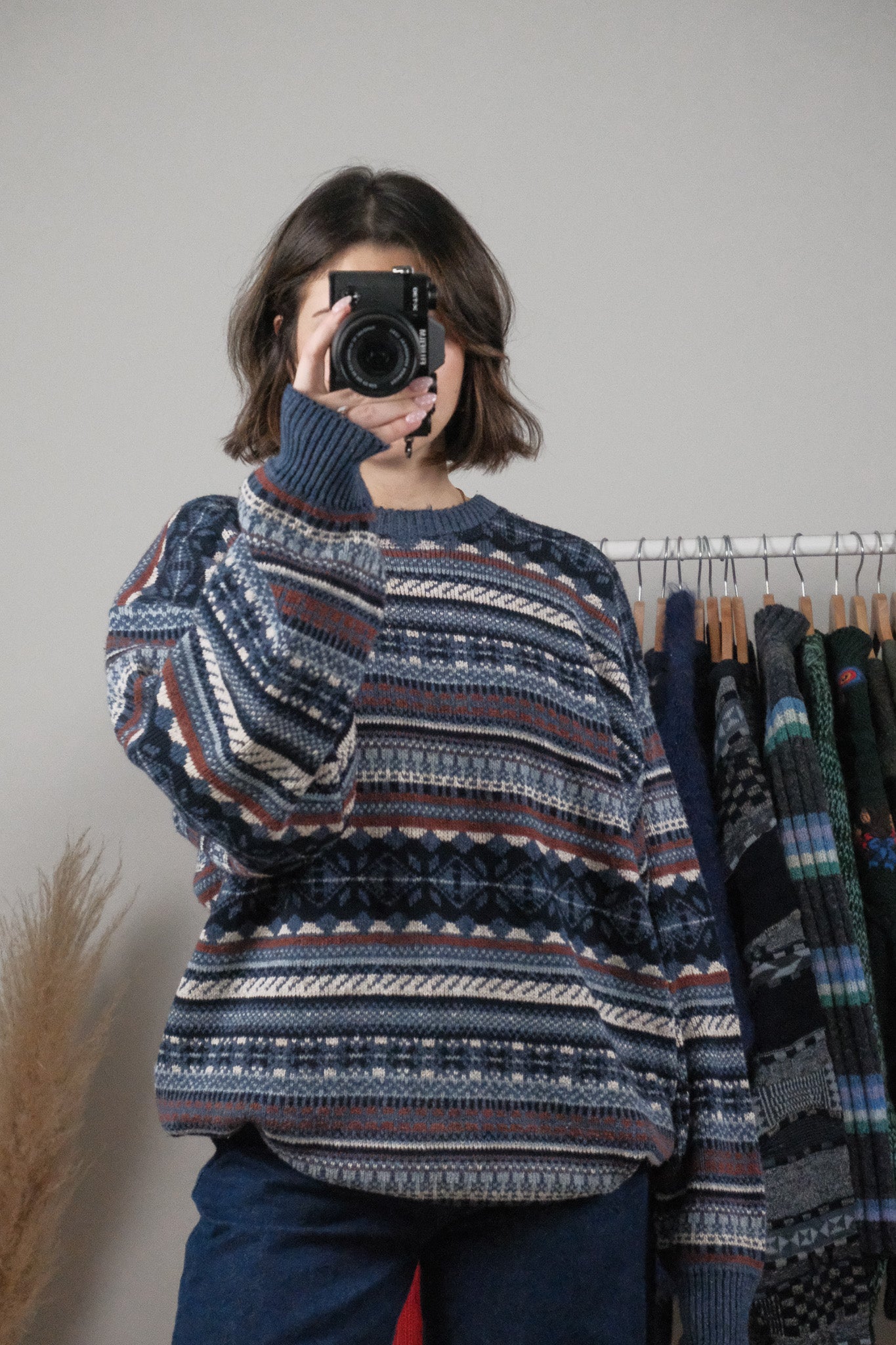 Made in Canada x Vintage x Cotton Patterned Sweater (L/XL)