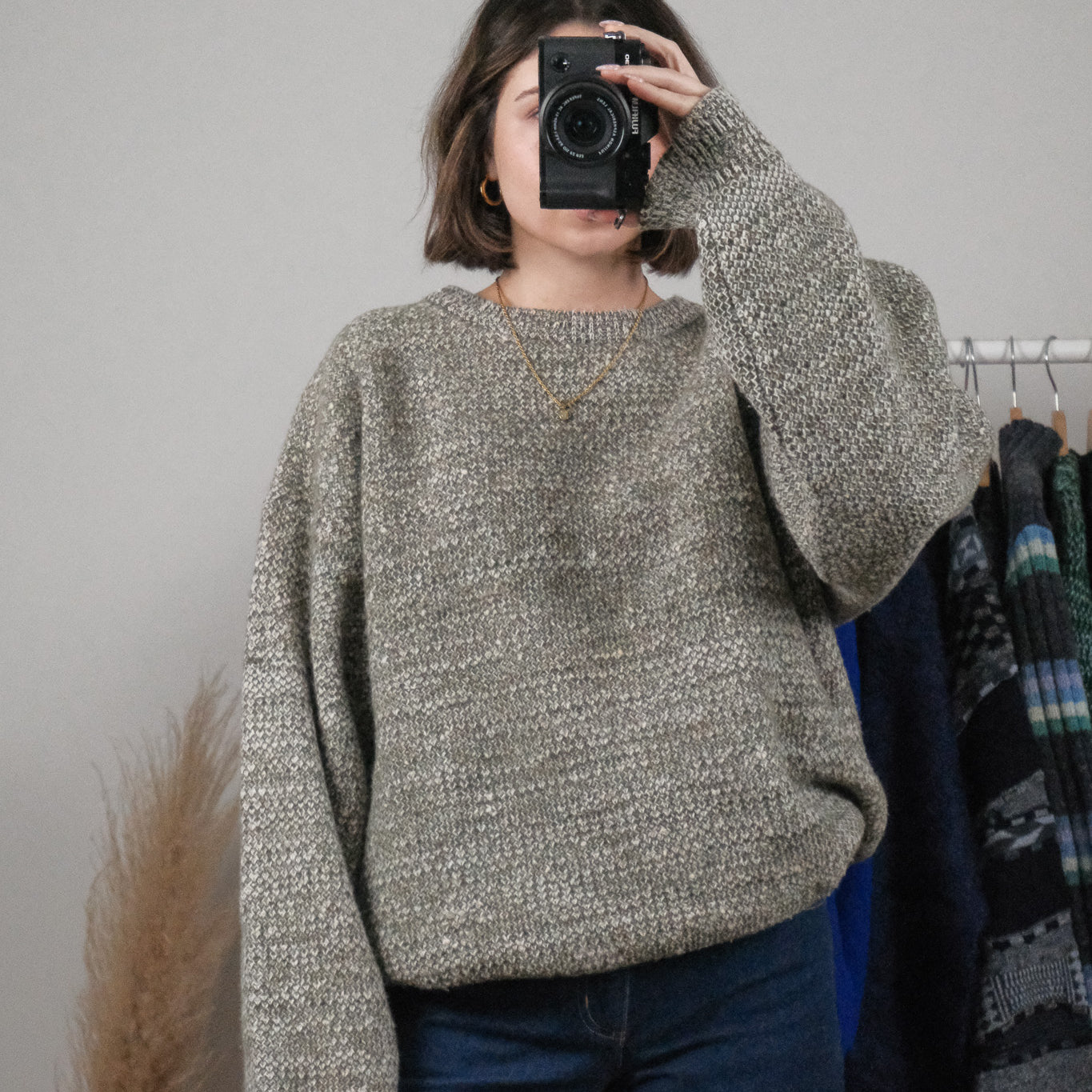Vintage x Wool Chunky Speckled Knit (L/XL)