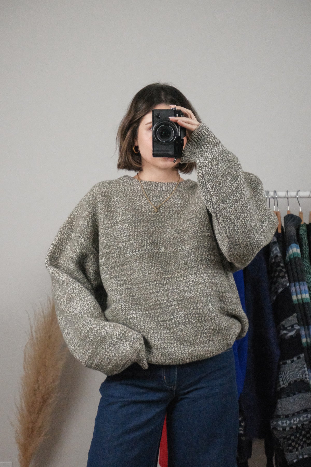 Vintage x Wool Chunky Speckled Knit (L/XL)