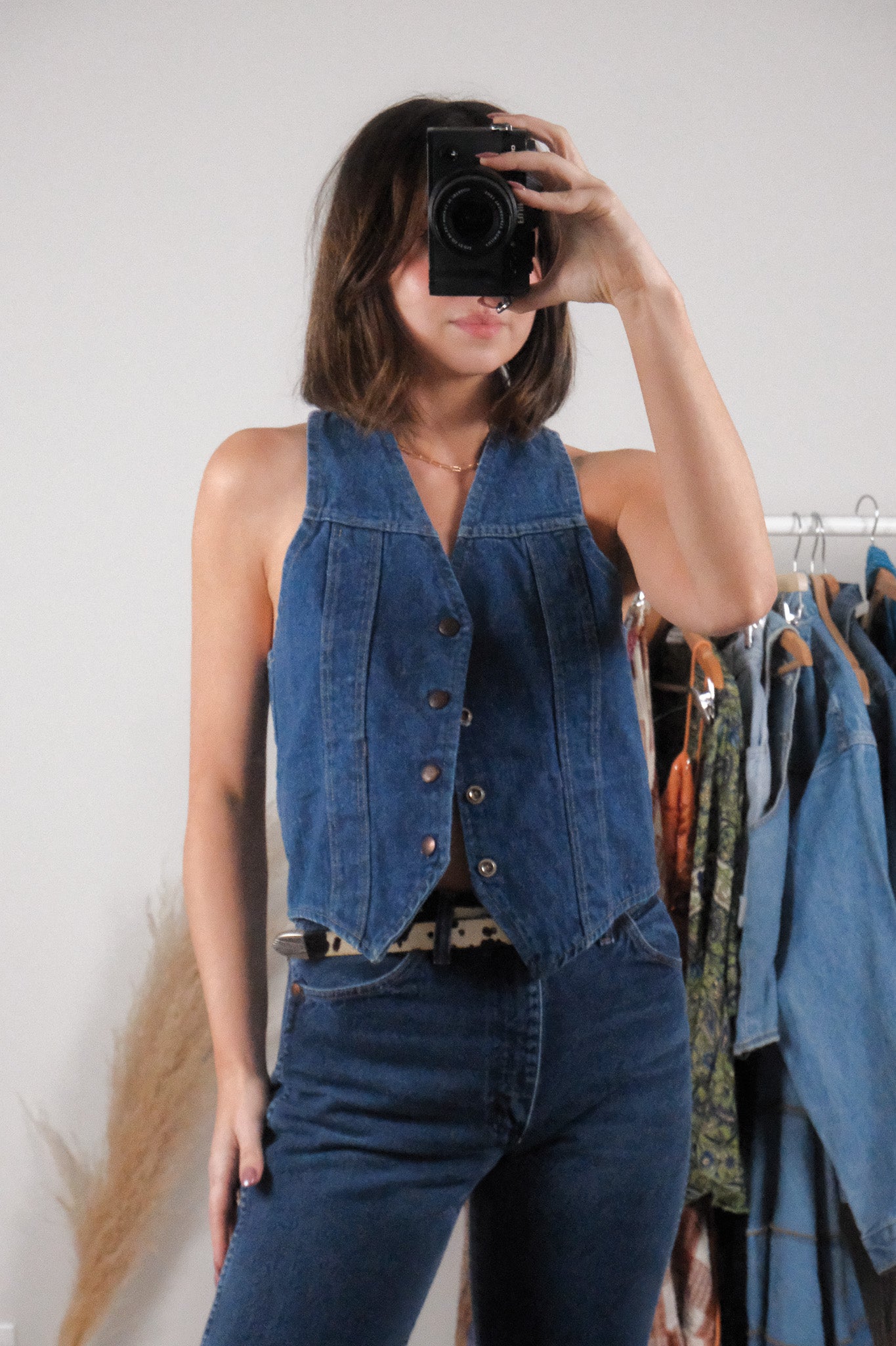 Made in Canada x Vintage x Cotton Denim Vest (M)