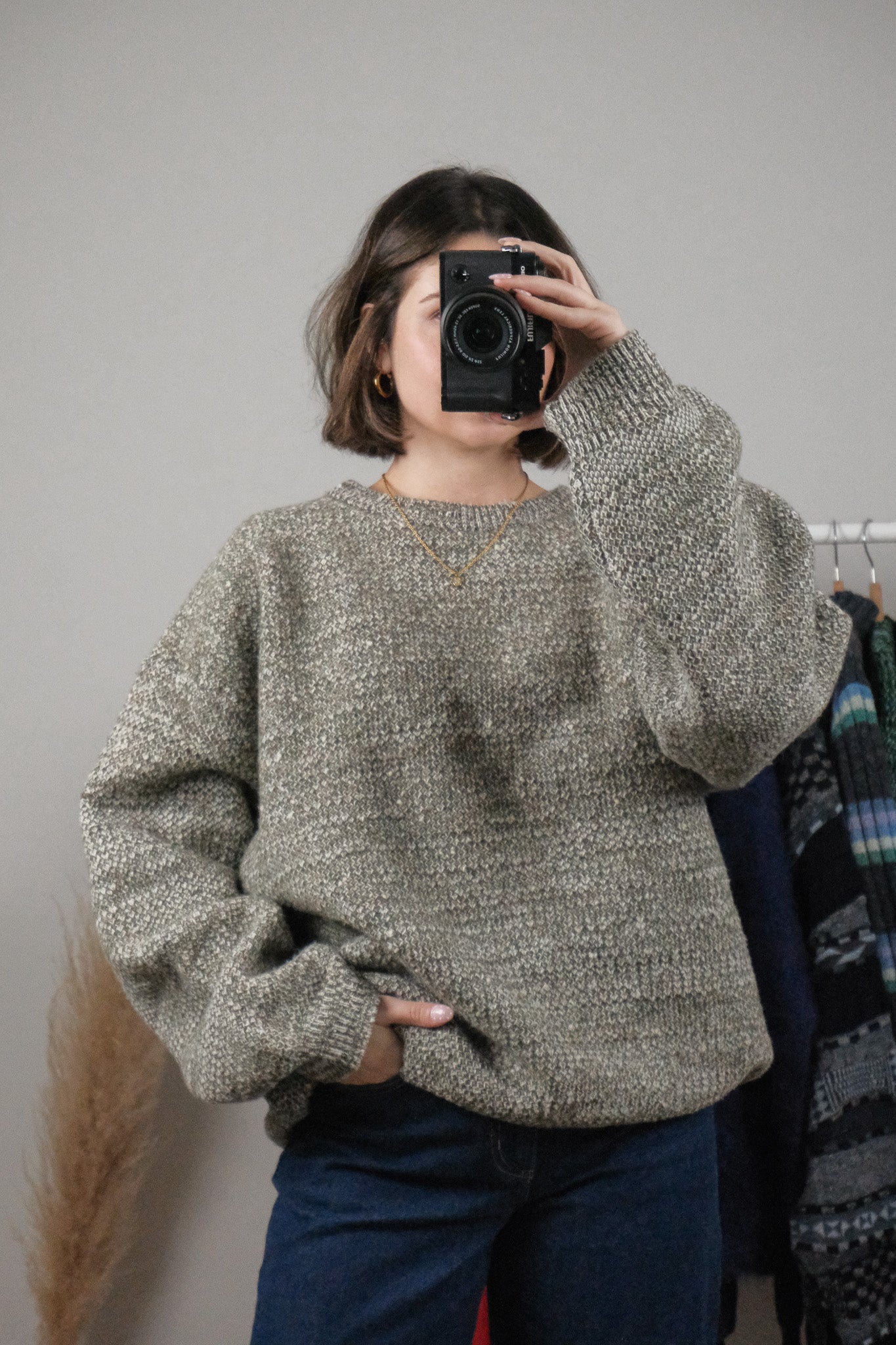 Vintage x Wool Chunky Speckled Knit (L/XL)