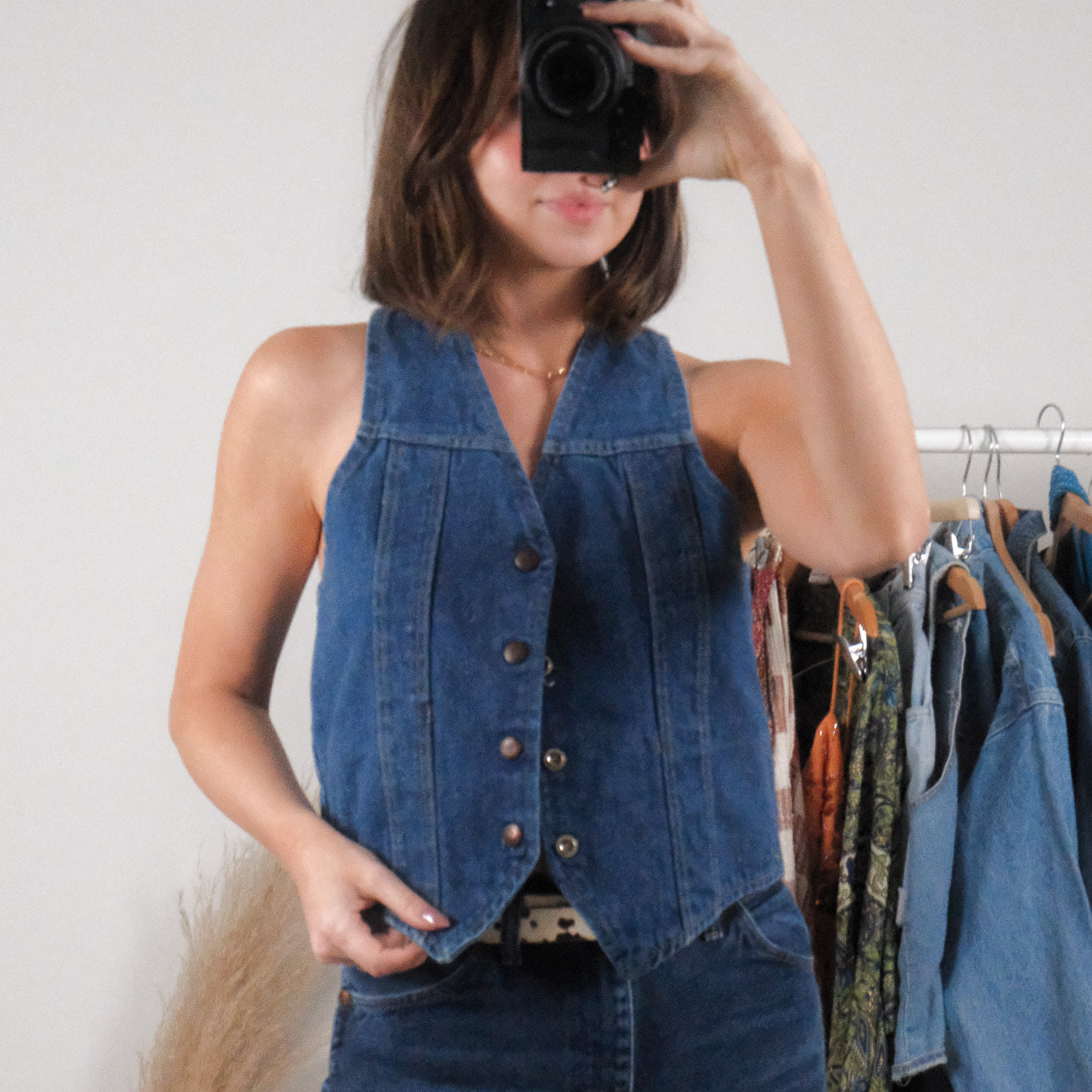 Made in Canada x Vintage x Cotton Denim Vest (M)