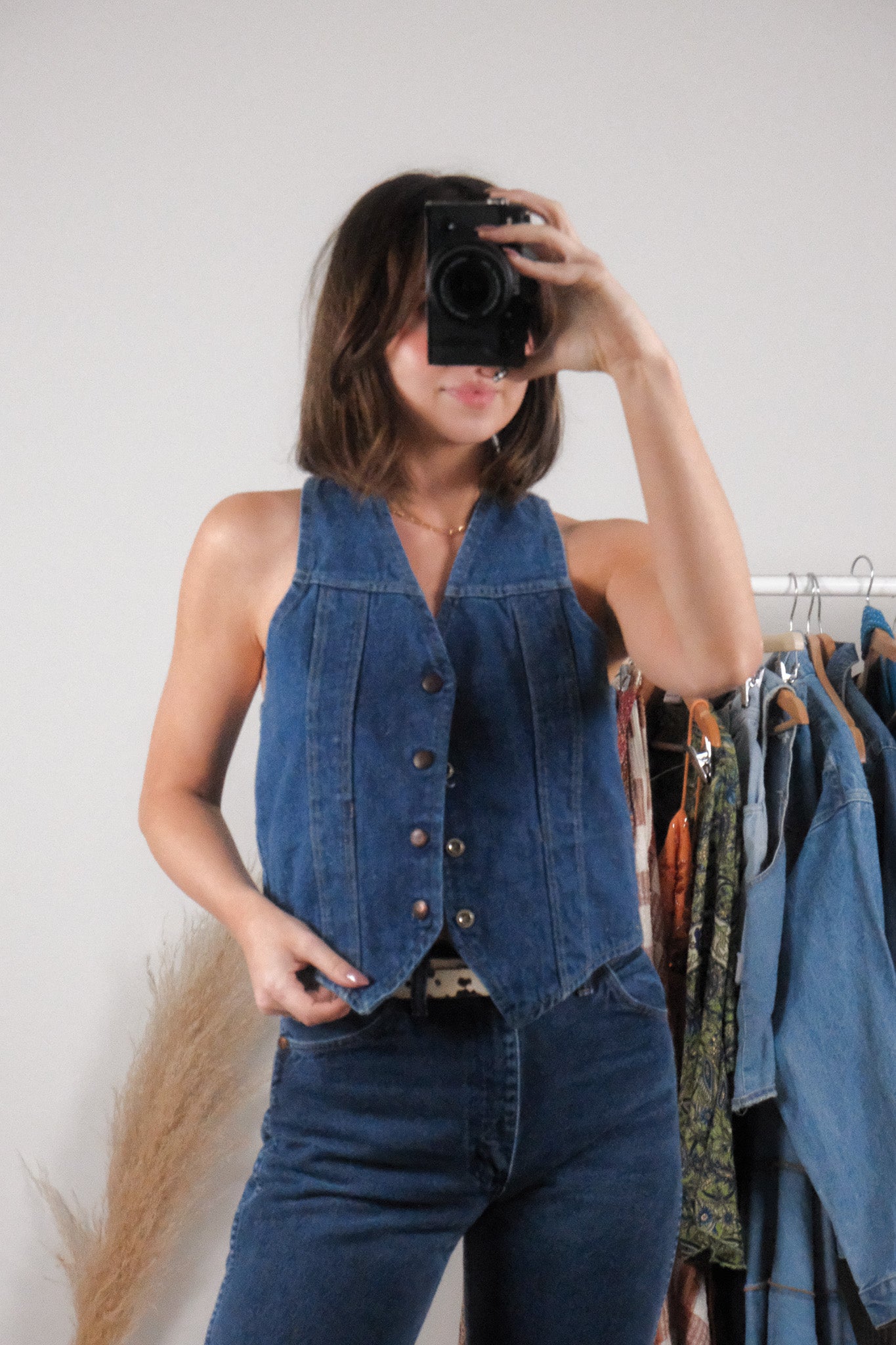 Made in Canada x Vintage x Cotton Denim Vest (M)