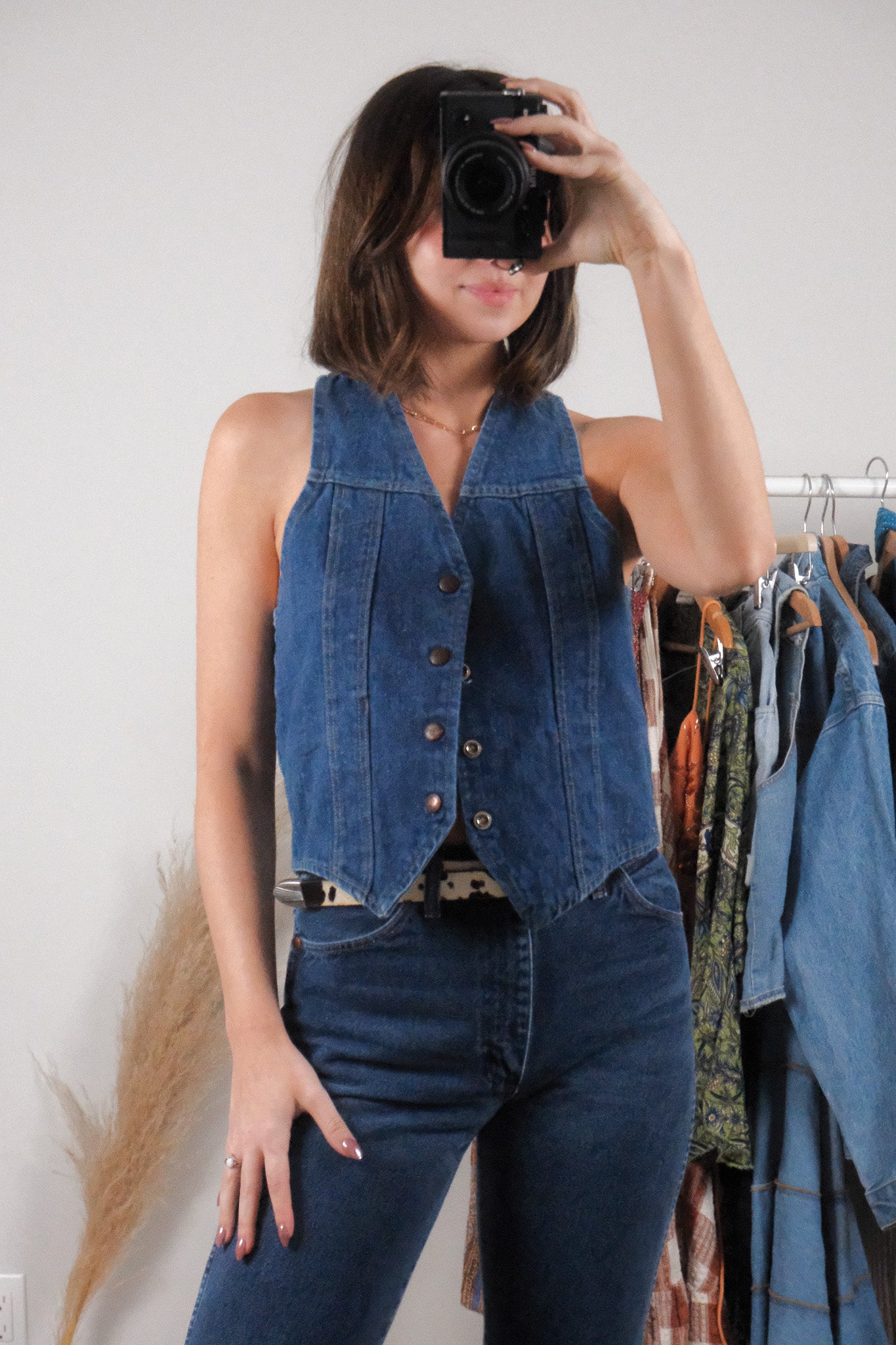 Made in Canada x Vintage x Cotton Denim Vest (M)