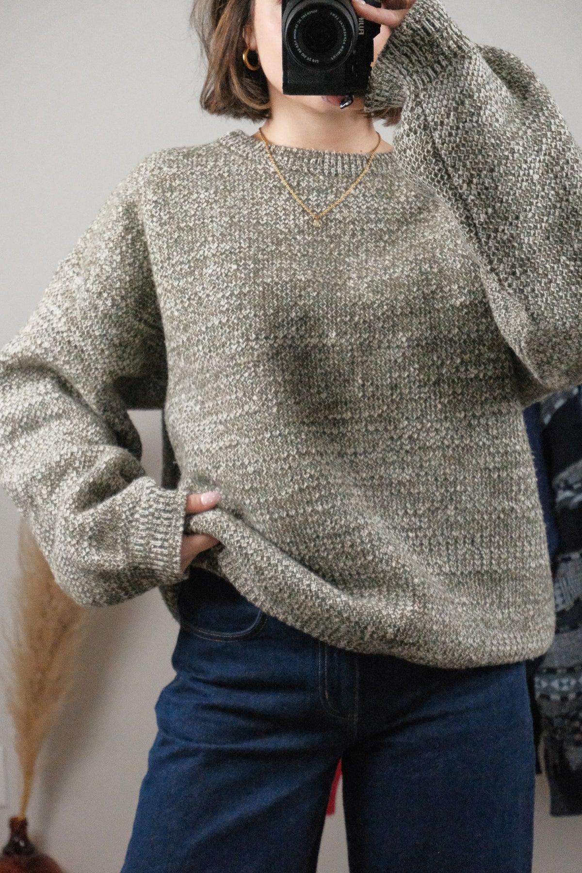 Vintage x Wool Chunky Speckled Knit (L/XL)