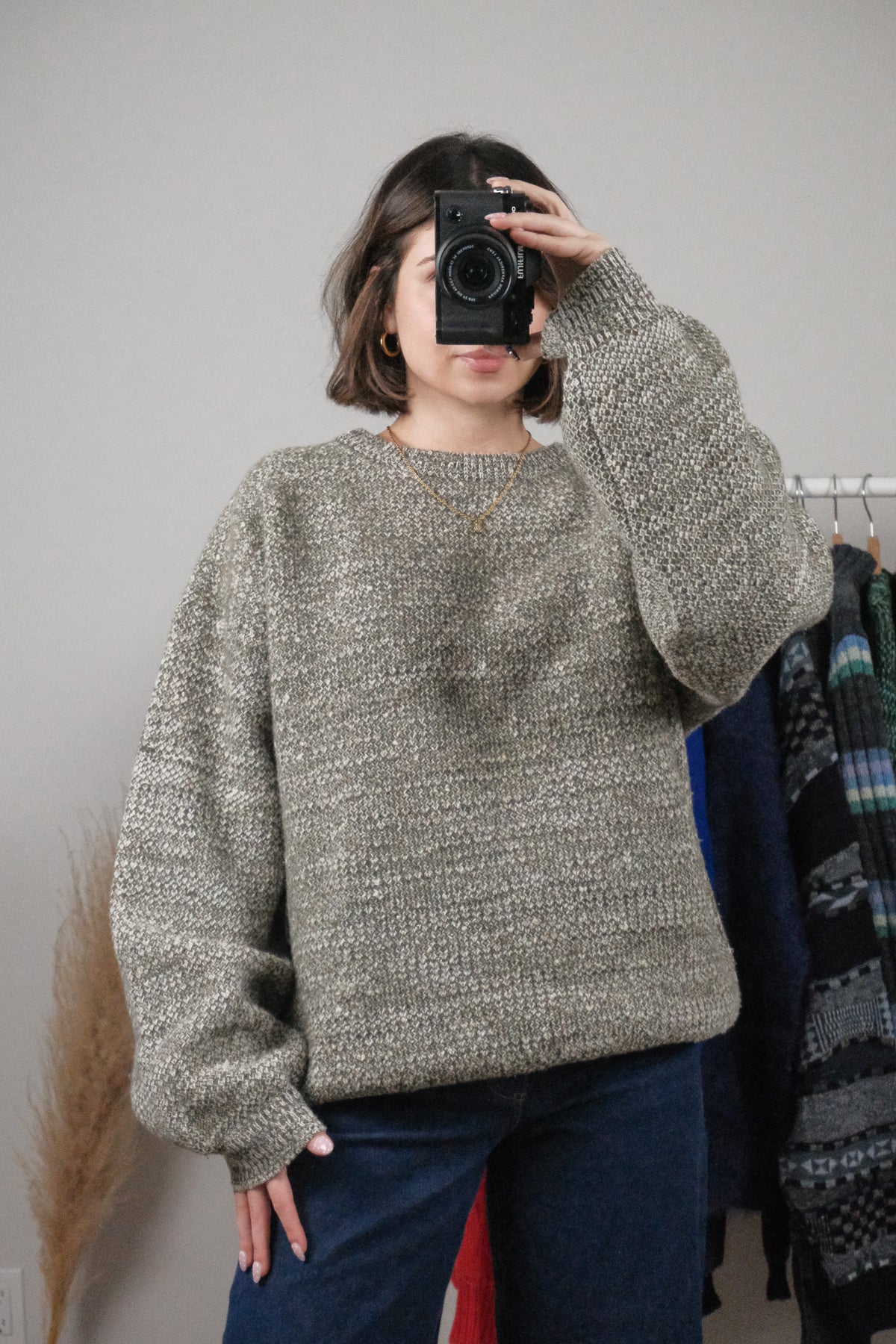 Vintage x Wool Chunky Speckled Knit (L/XL)