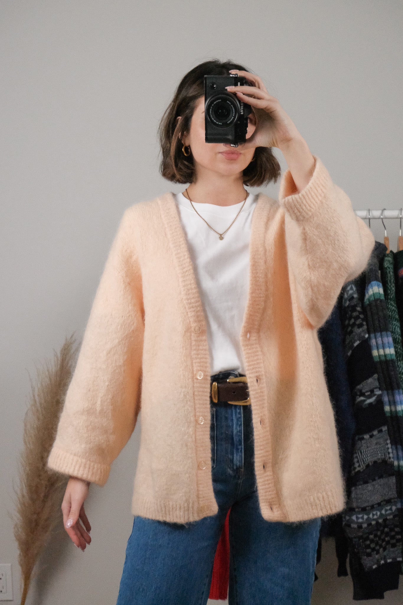 American Vintage x Mohair Blend Cardigan (L)