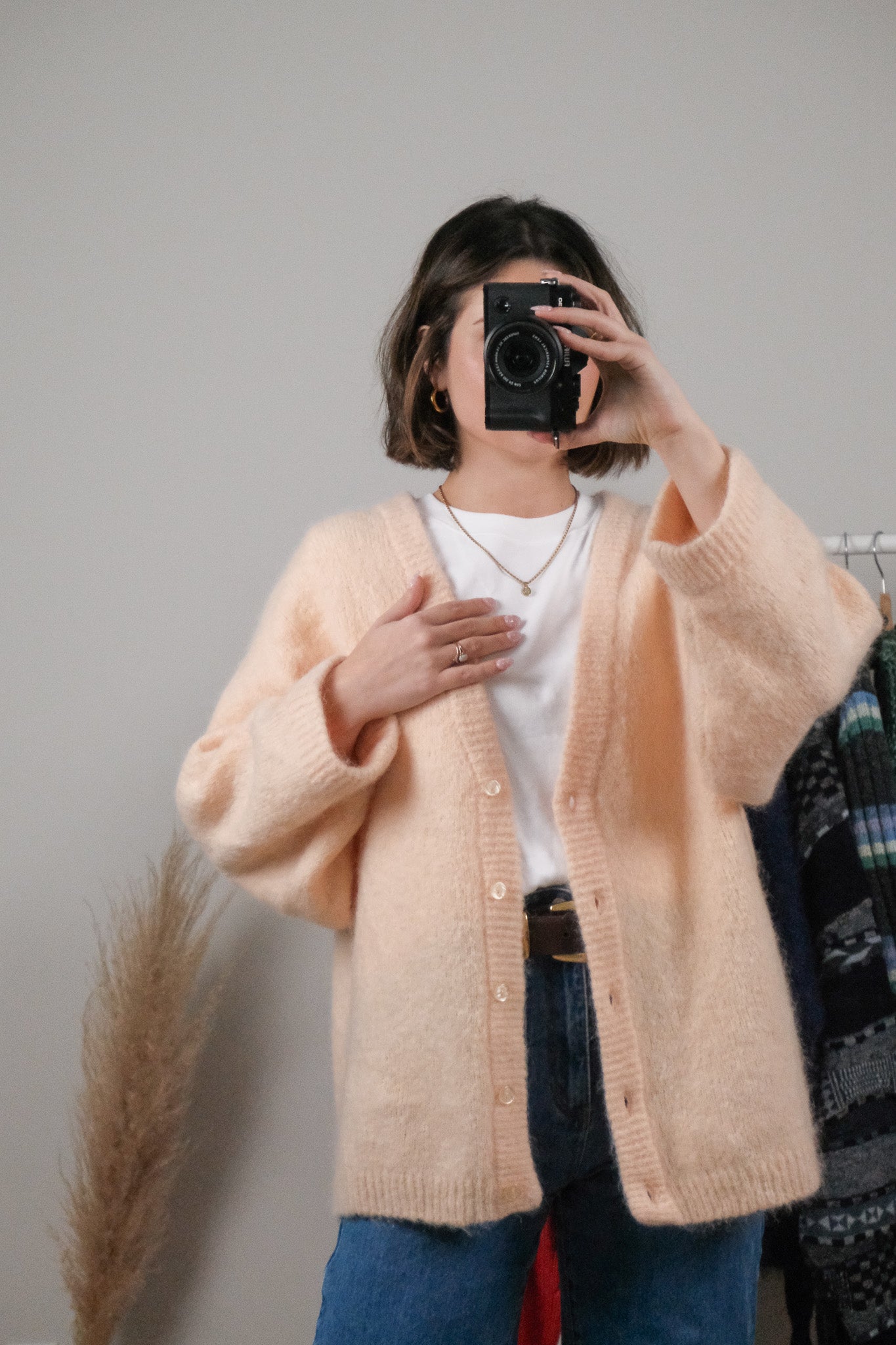 American Vintage x Mohair Blend Cardigan (L)
