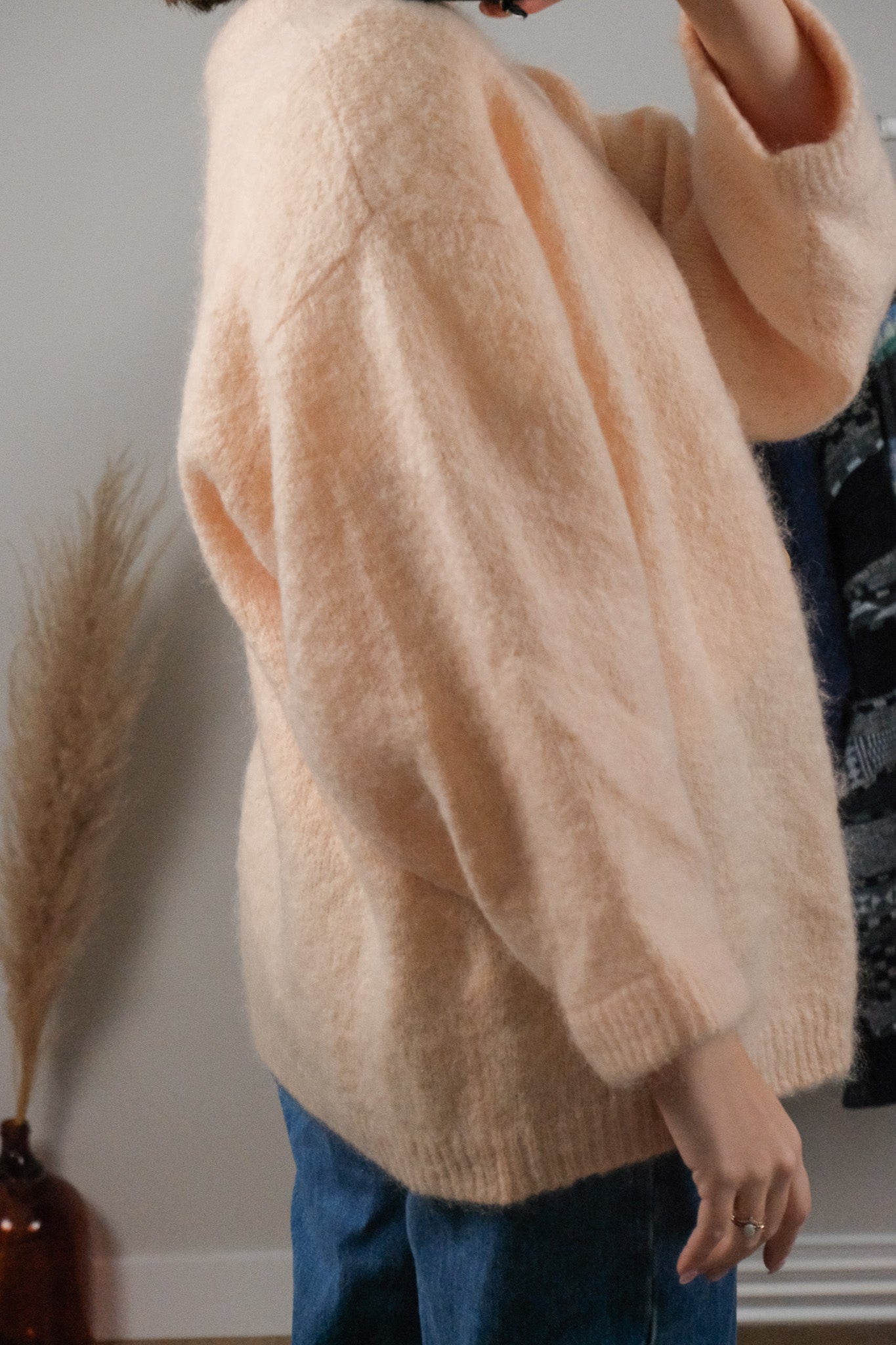 American Vintage x Mohair Blend Cardigan (L)