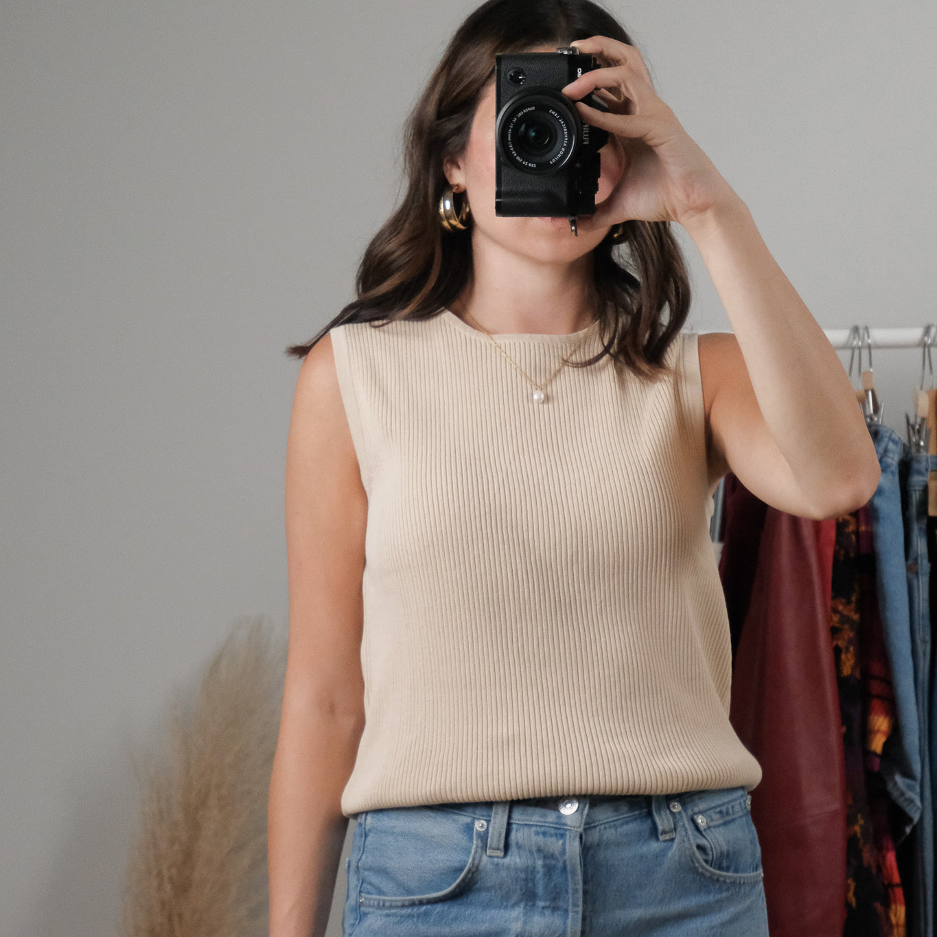 Vintage x Cotton Ribbed Top (M)