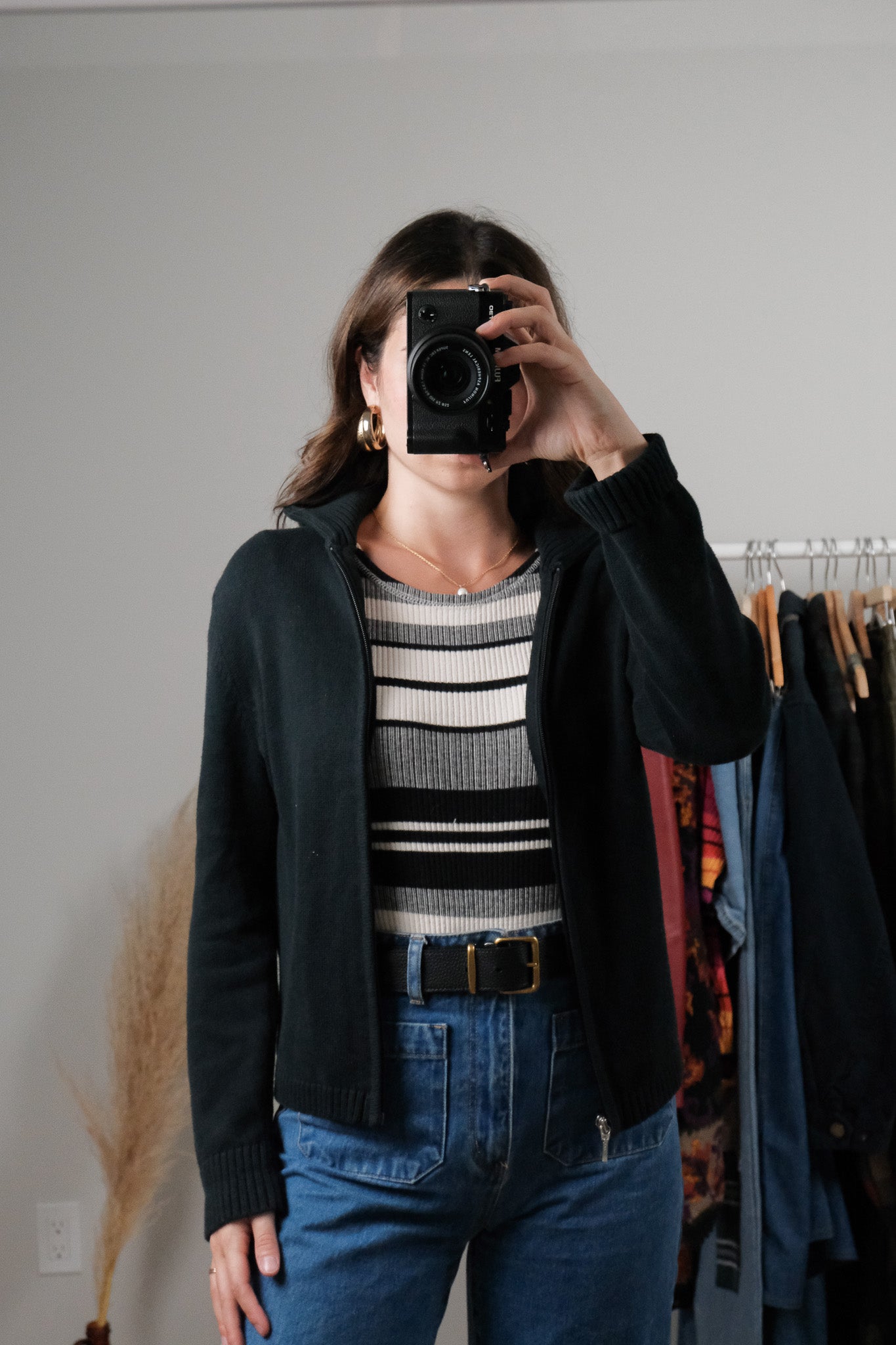 Vintage x Cotton Zip Up Cardigan (XS/S)