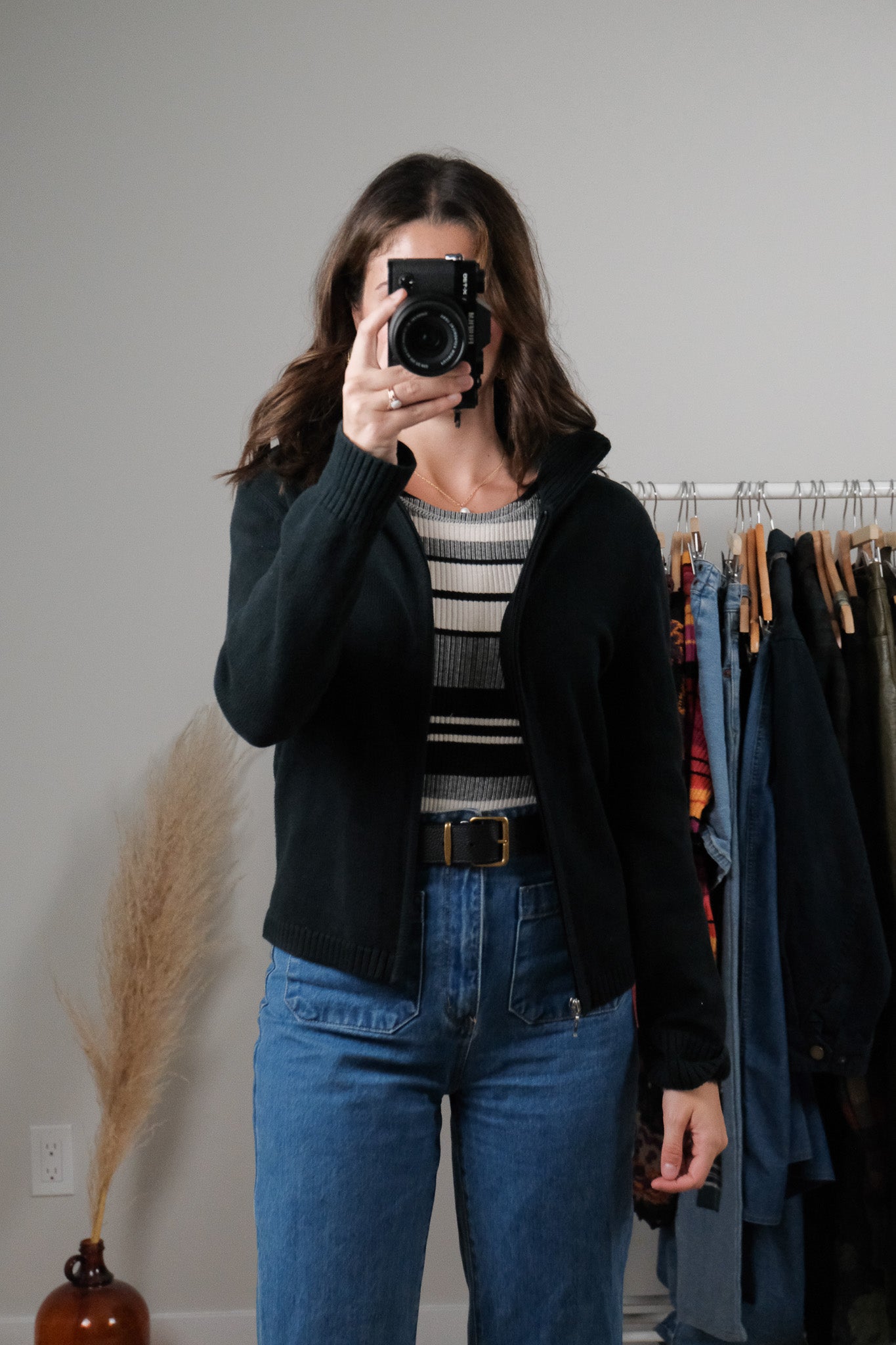 Vintage x Cotton Zip Up Cardigan (XS/S)