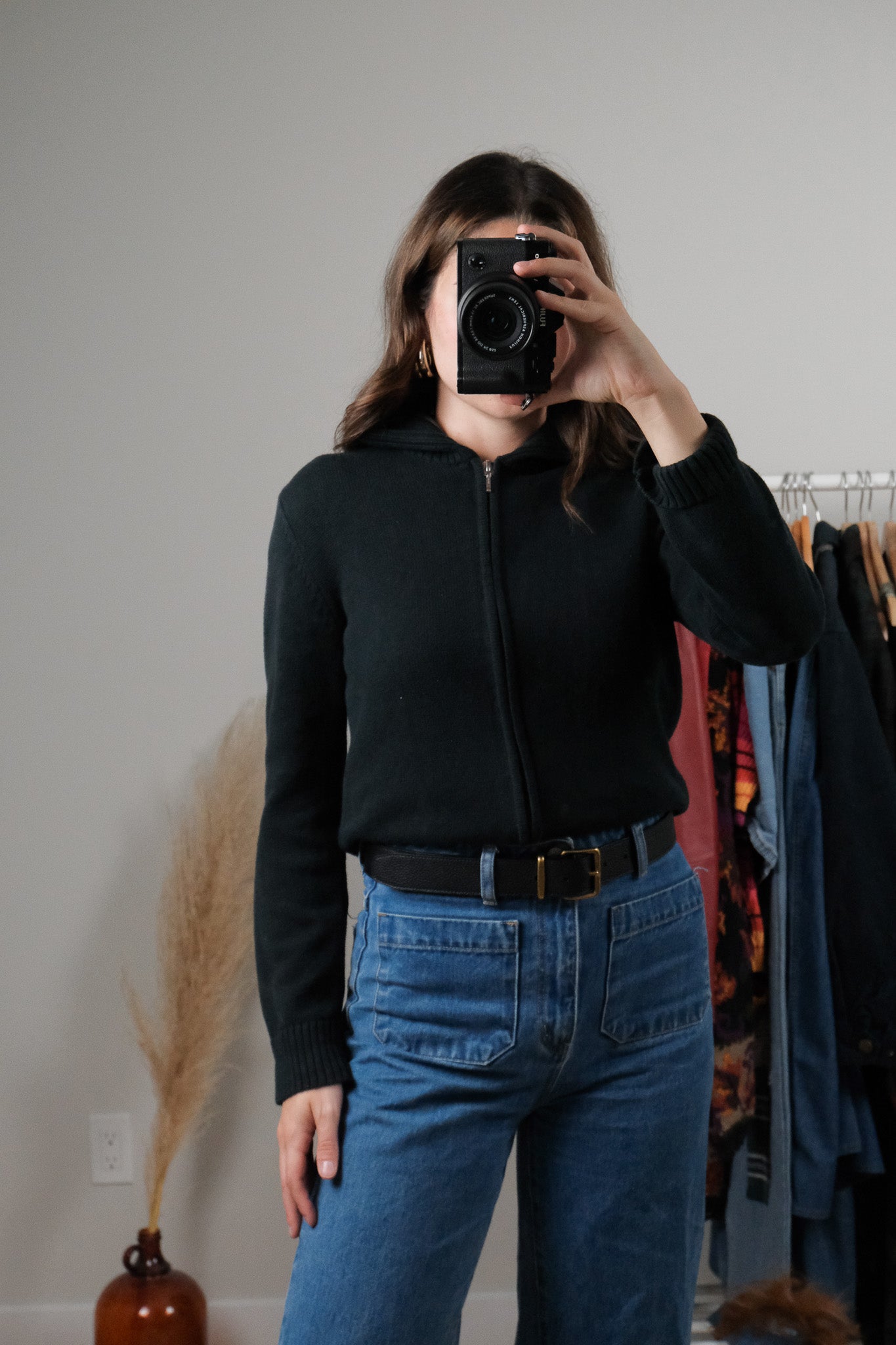 Vintage x Cotton Zip Up Cardigan (XS/S)