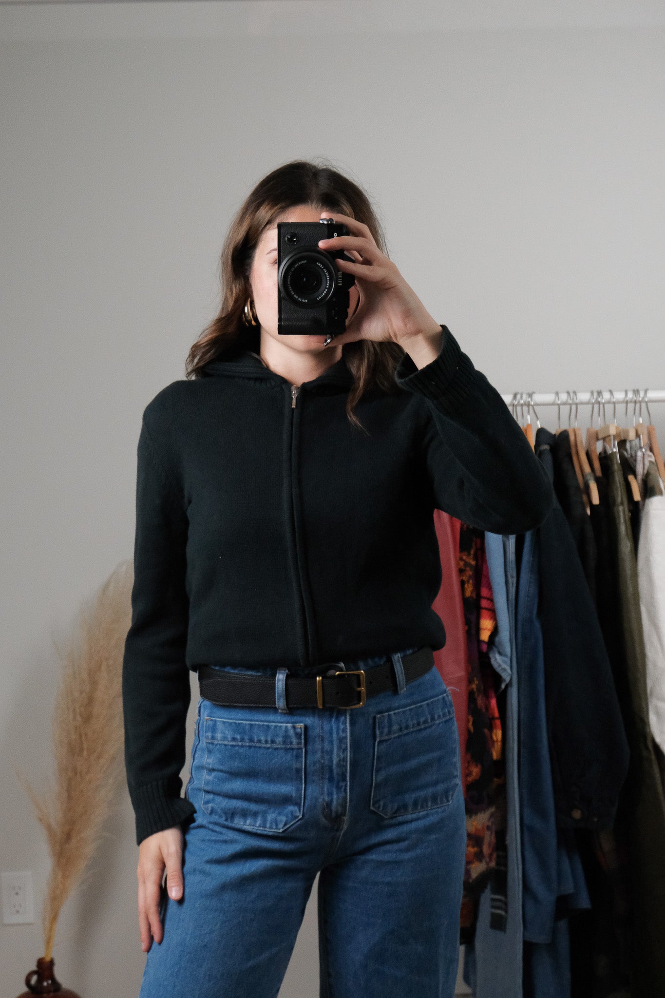 Vintage x Cotton Zip Up Cardigan (XS/S)