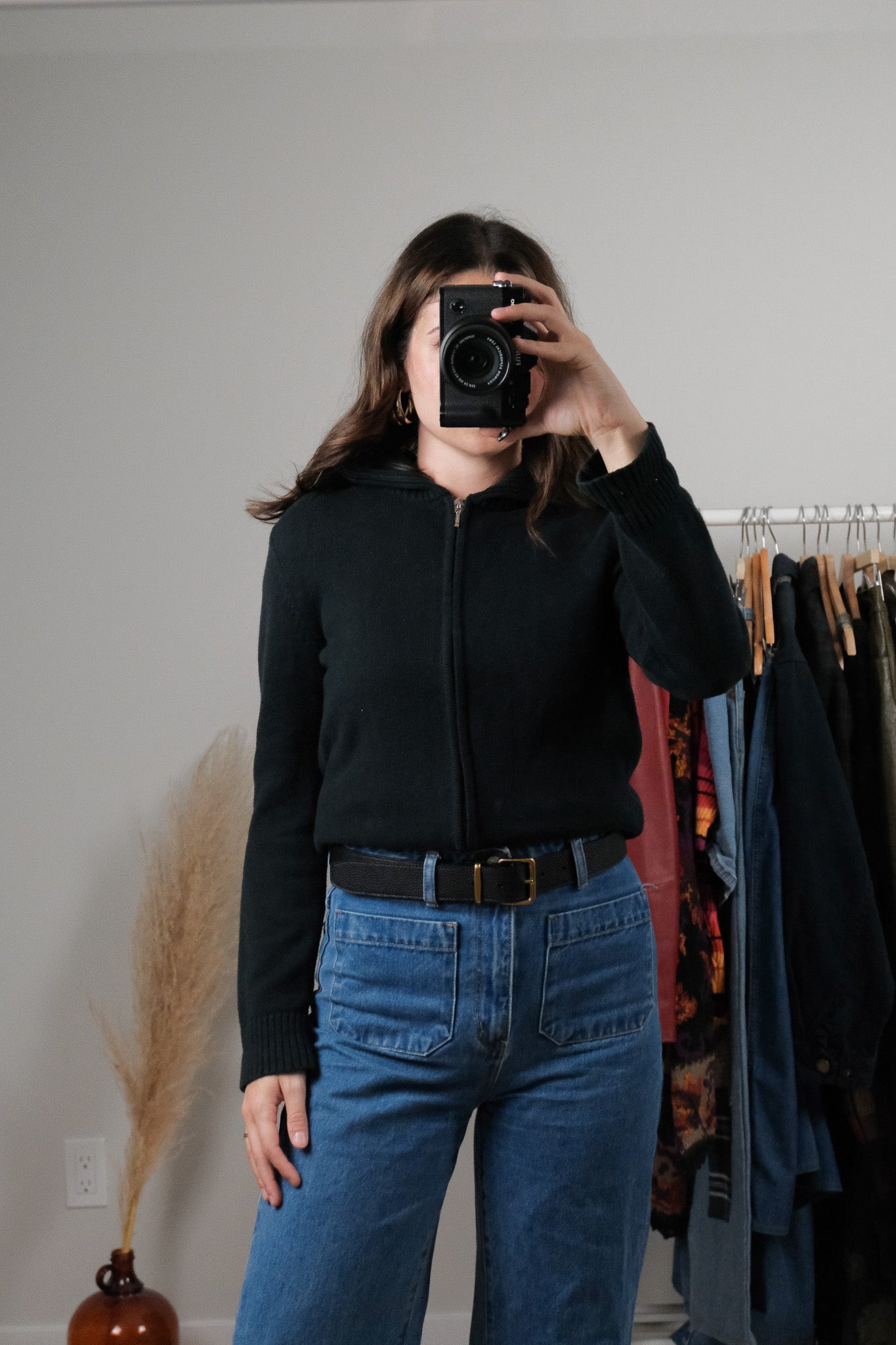 Vintage x Cotton Zip Up Cardigan (XS/S)