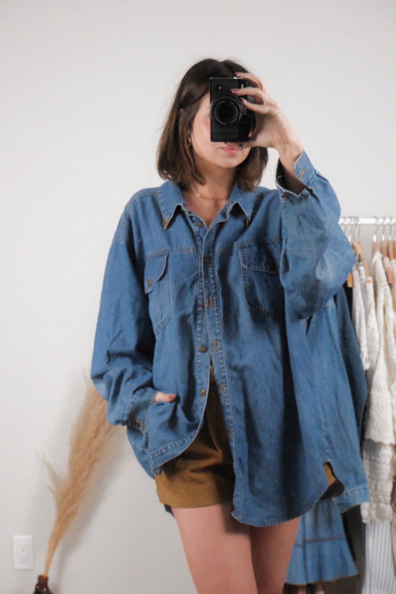 Vintage x Denim Wester Style Button Down (XXXL)
