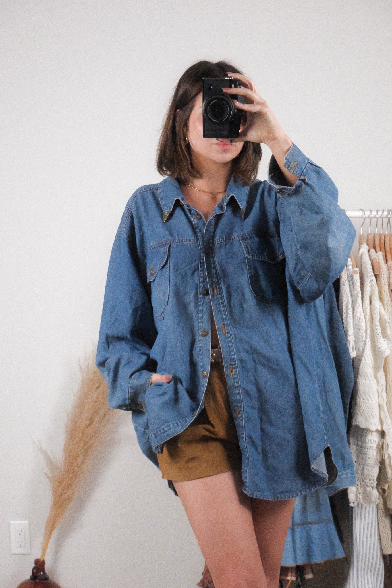 Vintage x Denim Wester Style Button Down (XXXL)