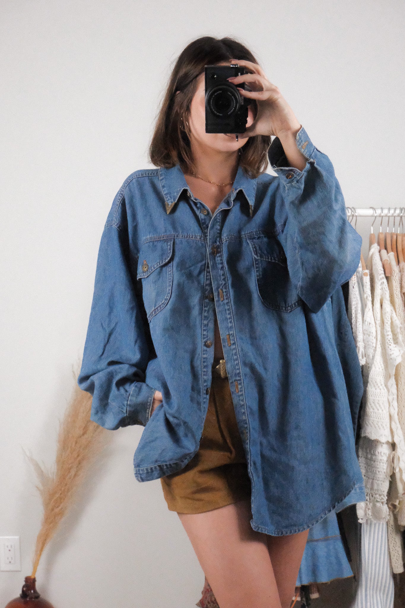 Vintage x Denim Wester Style Button Down (XXXL)