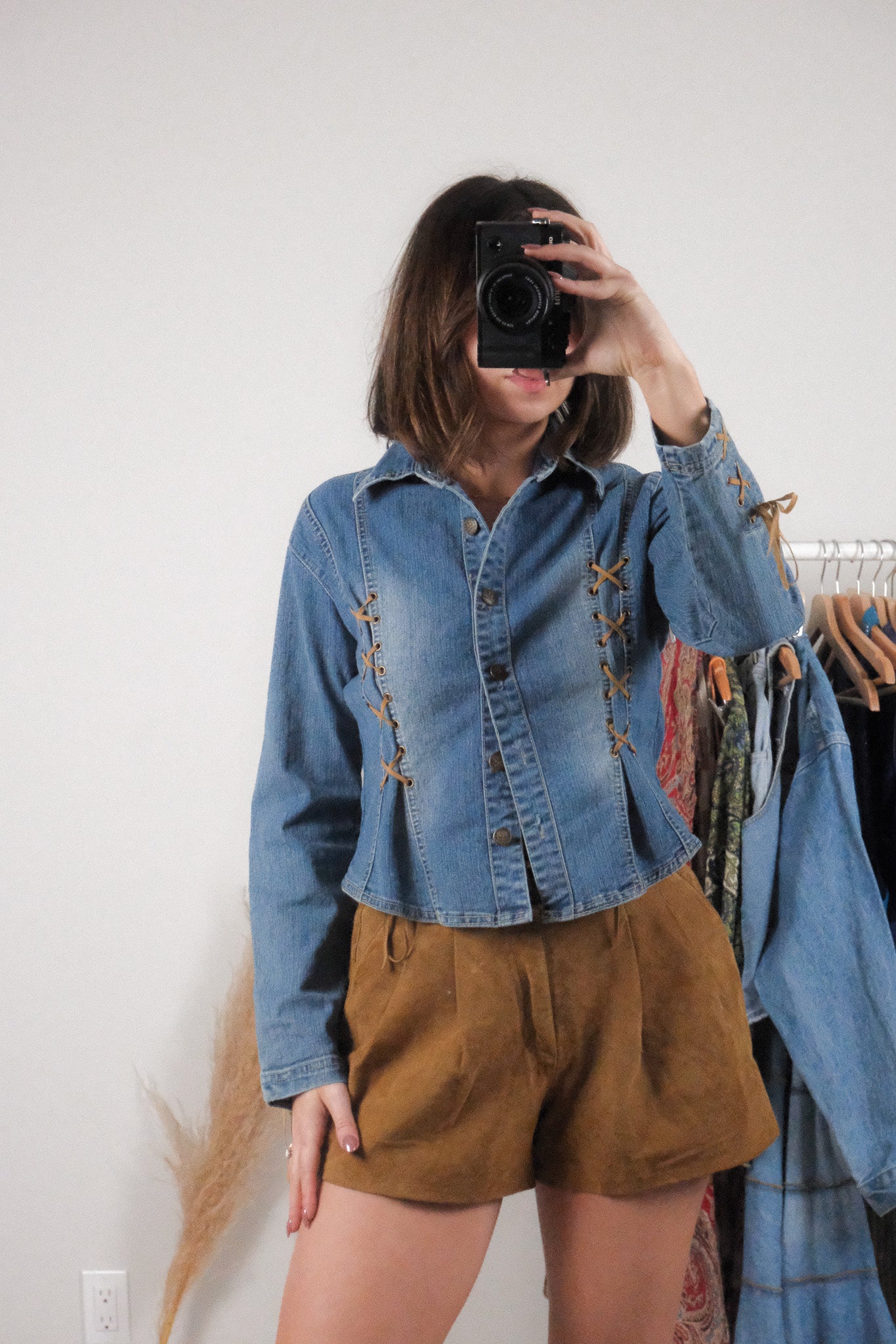 Vintage x Denim Tie Up Jacket (M)