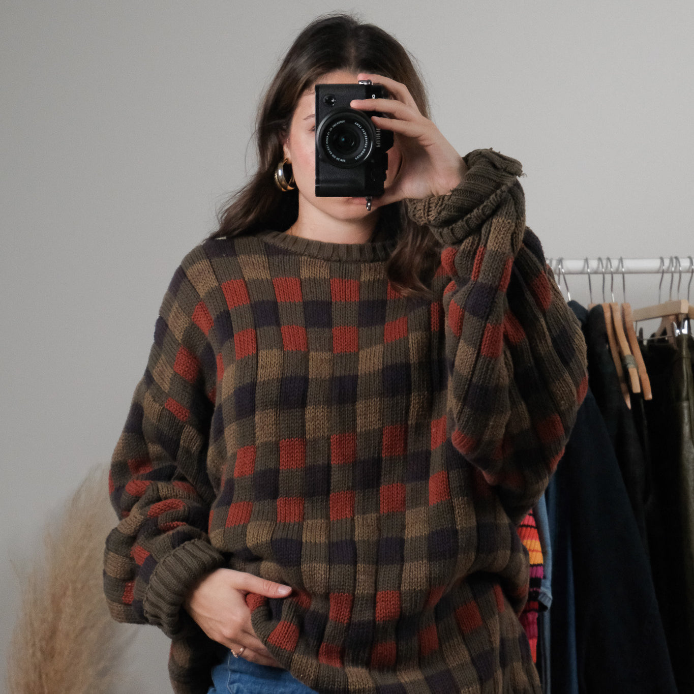 Vintage x Cotton Checkered Knit (XL/XXL)