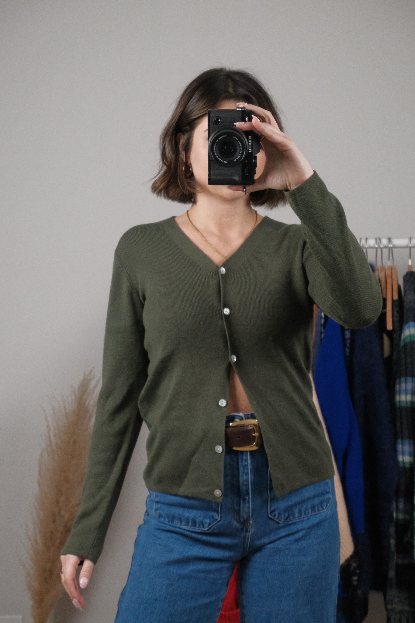 Vintage x Wool Blend Cardigan (S/M)