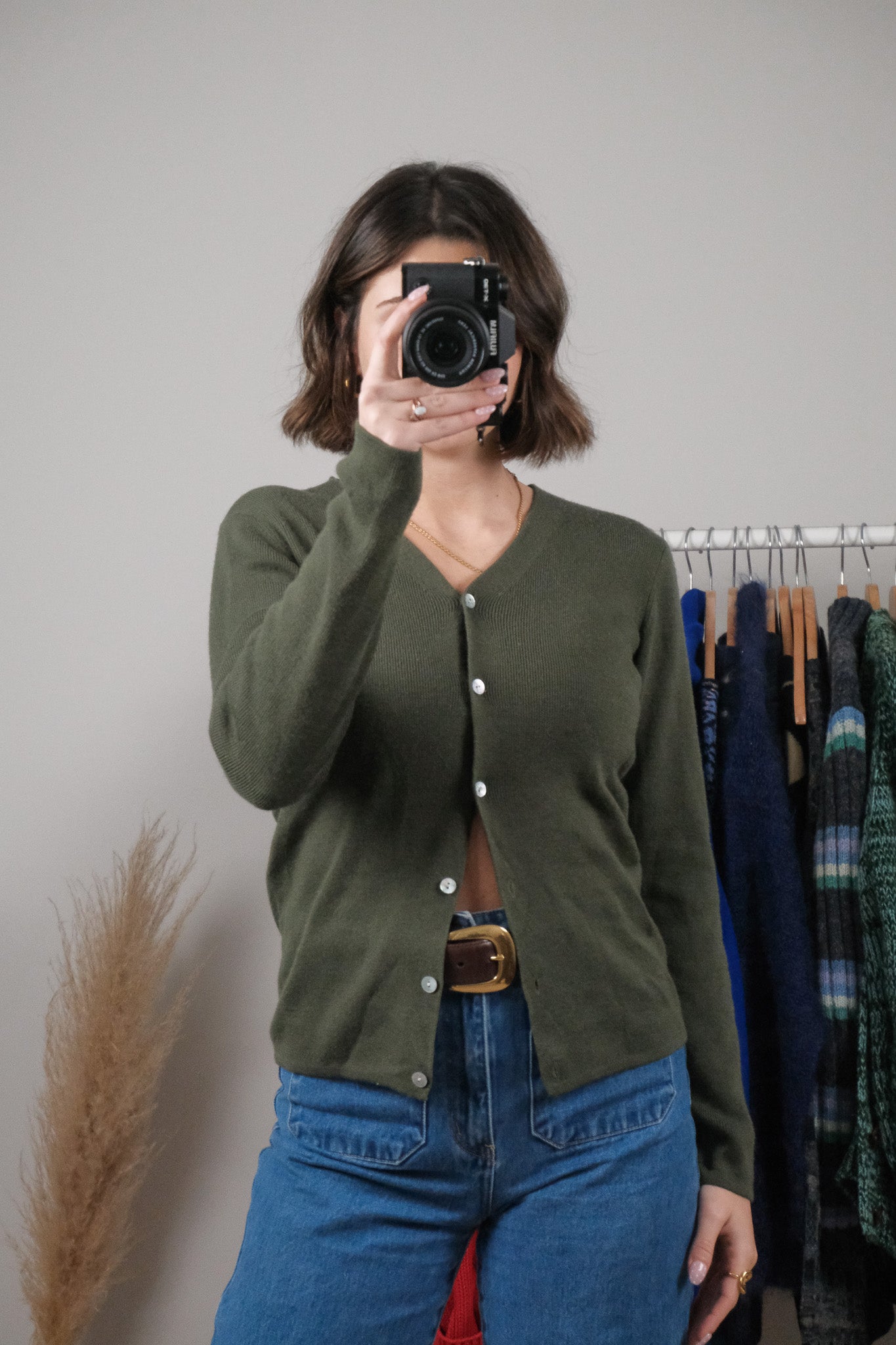 Vintage x Wool Blend Cardigan (S/M)