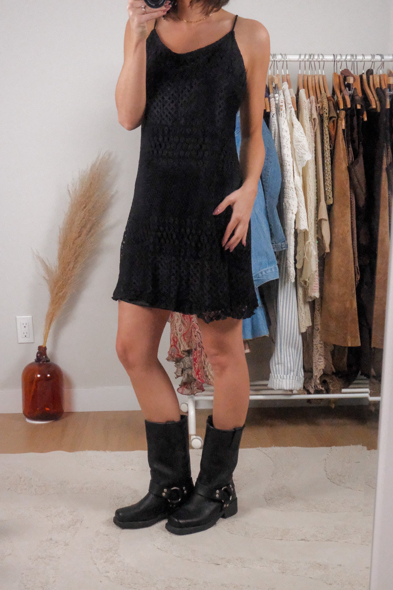 Made in Canada x Vintage x Crochet Dress (8/10)