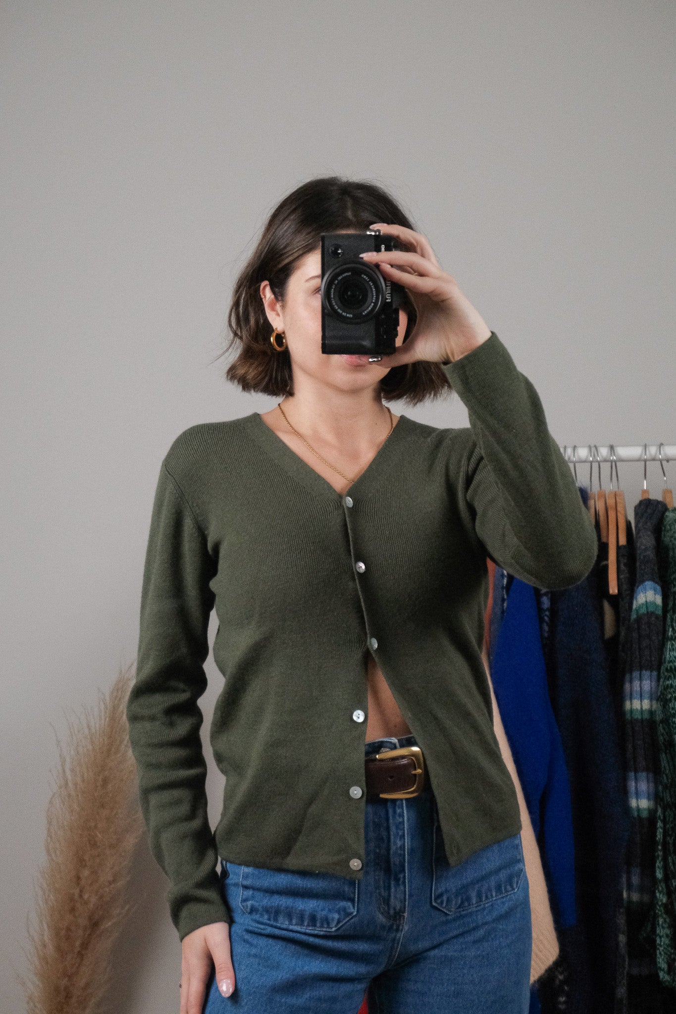 Vintage x Wool Blend Cardigan (S/M)
