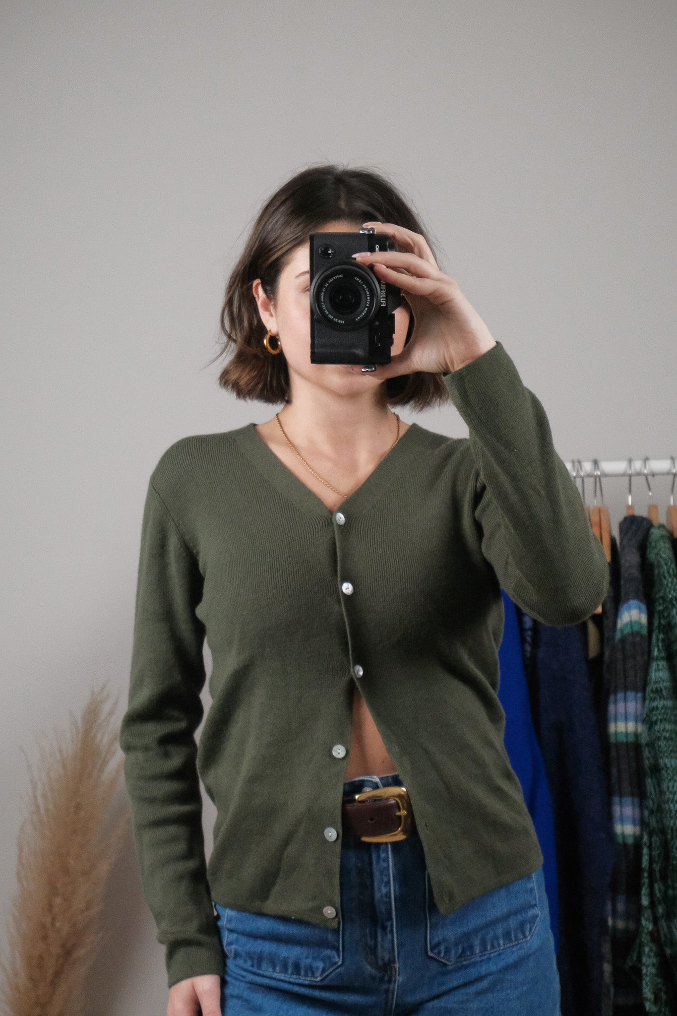 Vintage x Wool Blend Cardigan (S/M)
