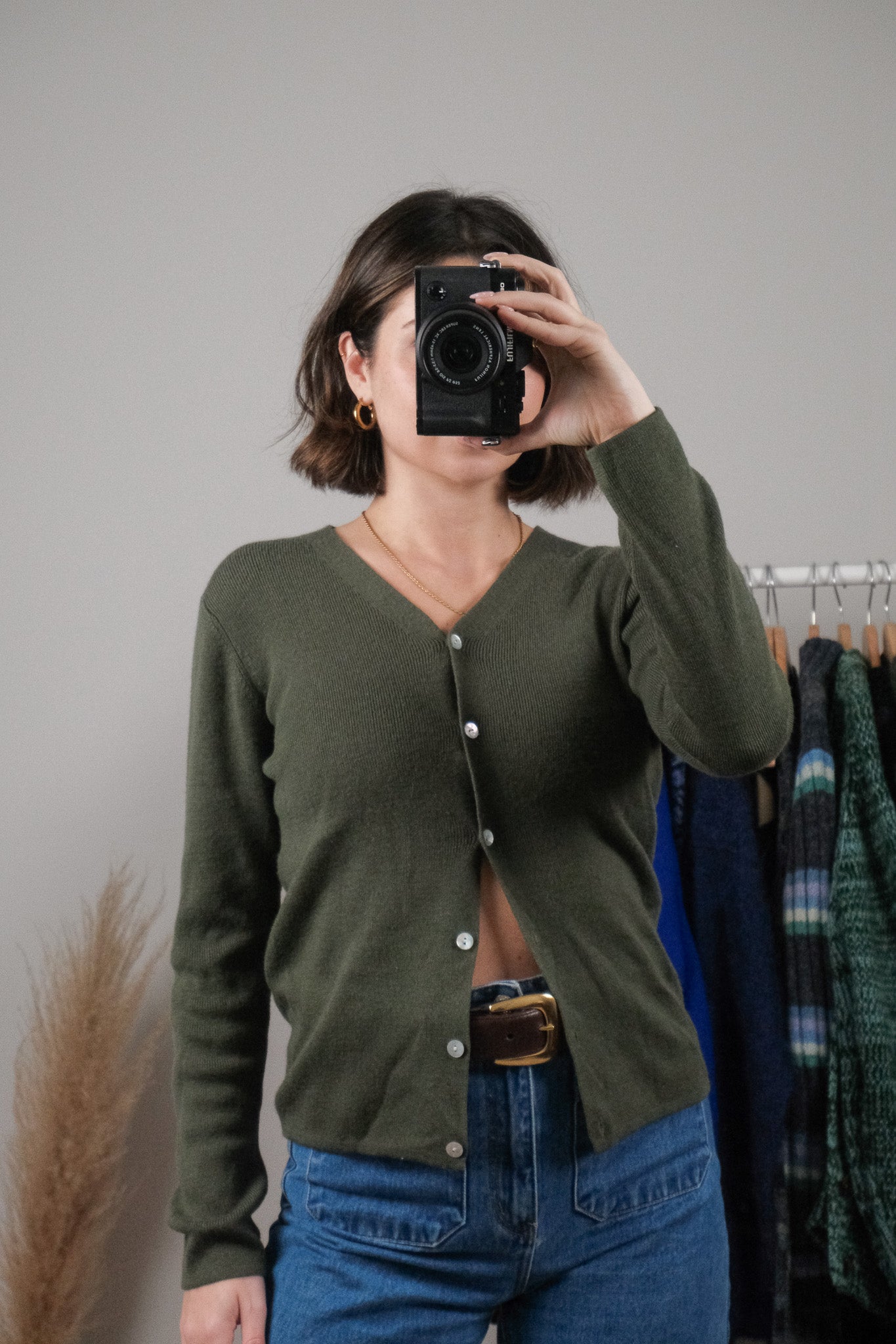 Vintage x Wool Blend Cardigan (S/M)