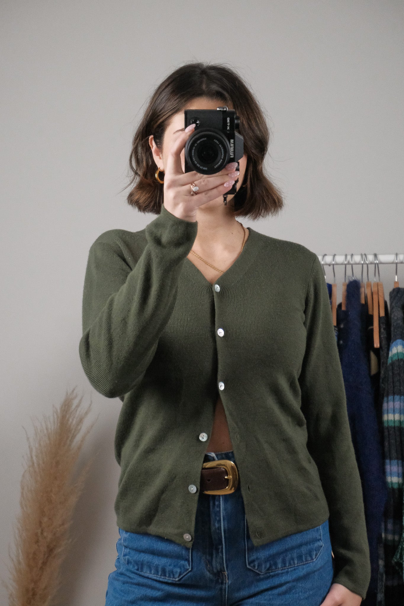 Vintage x Wool Blend Cardigan (S/M)