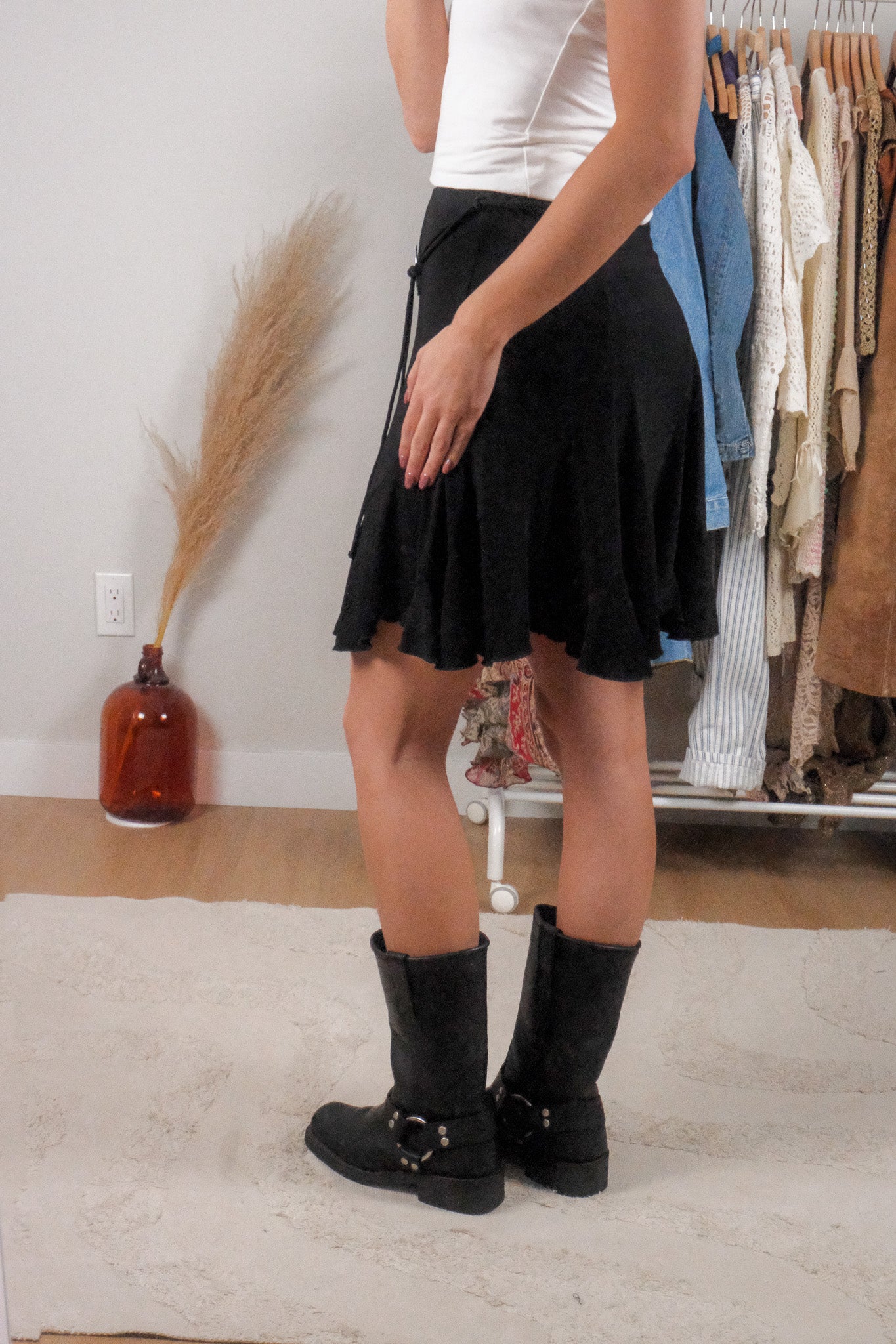 Made in Canada x Vintage x Belted Skirt (S/M)