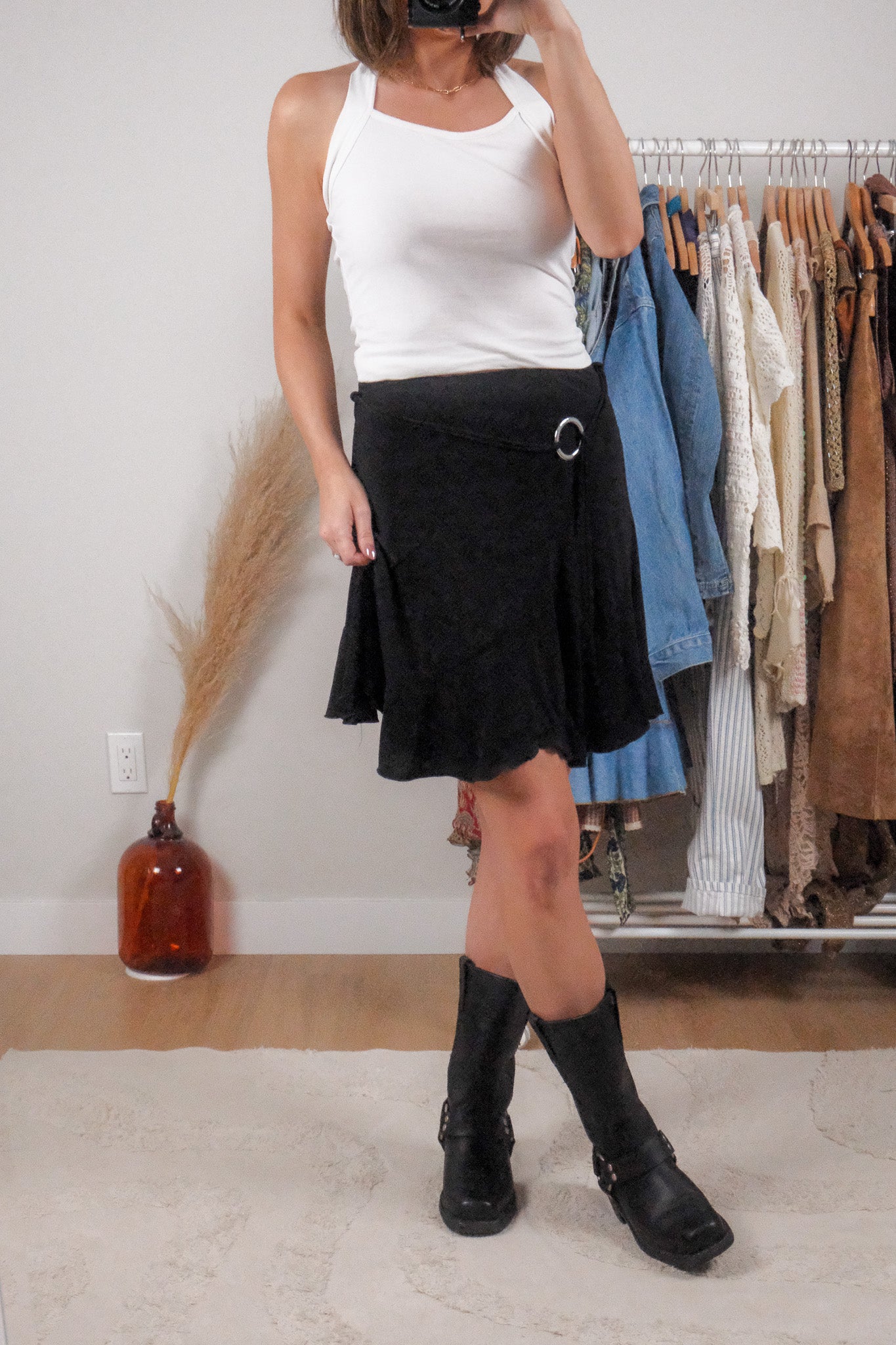 Made in Canada x Vintage x Belted Skirt (S/M)