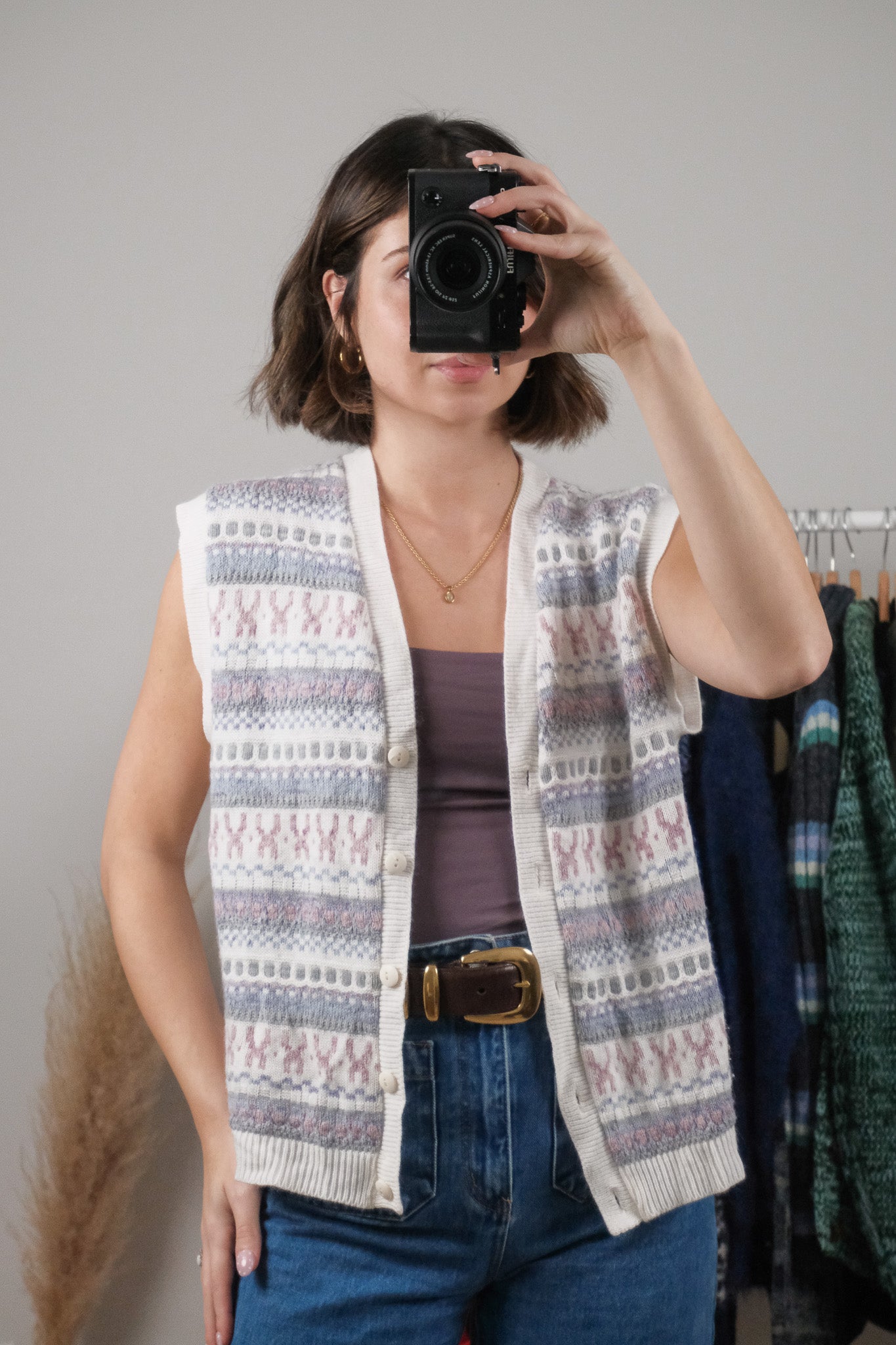 Made in Canada x Vintage x Textured/Patterned Knit (M)