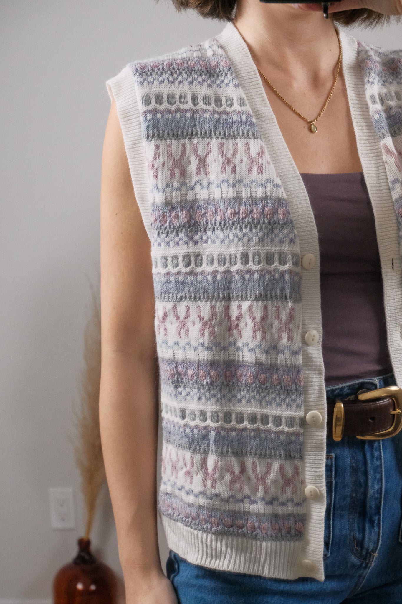 Made in Canada x Vintage x Textured/Patterned Knit (M)