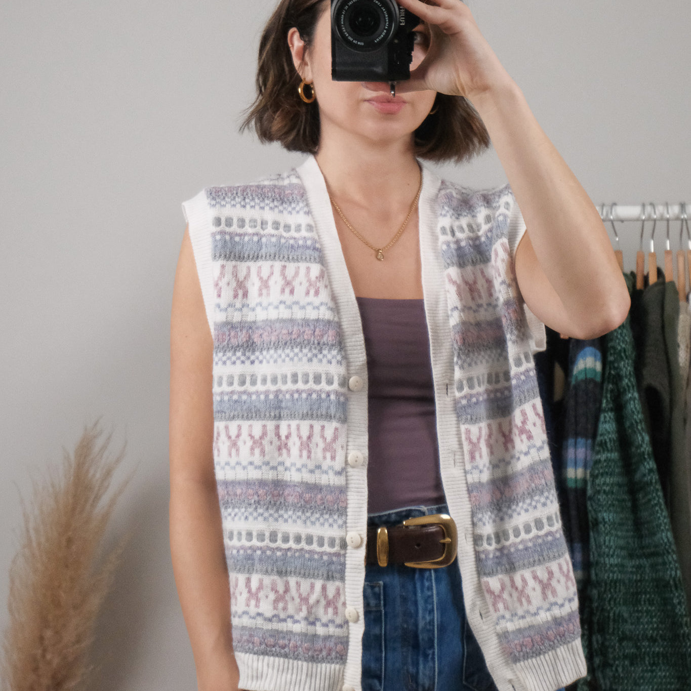 Made in Canada x Vintage x Textured/Patterned Knit (M)