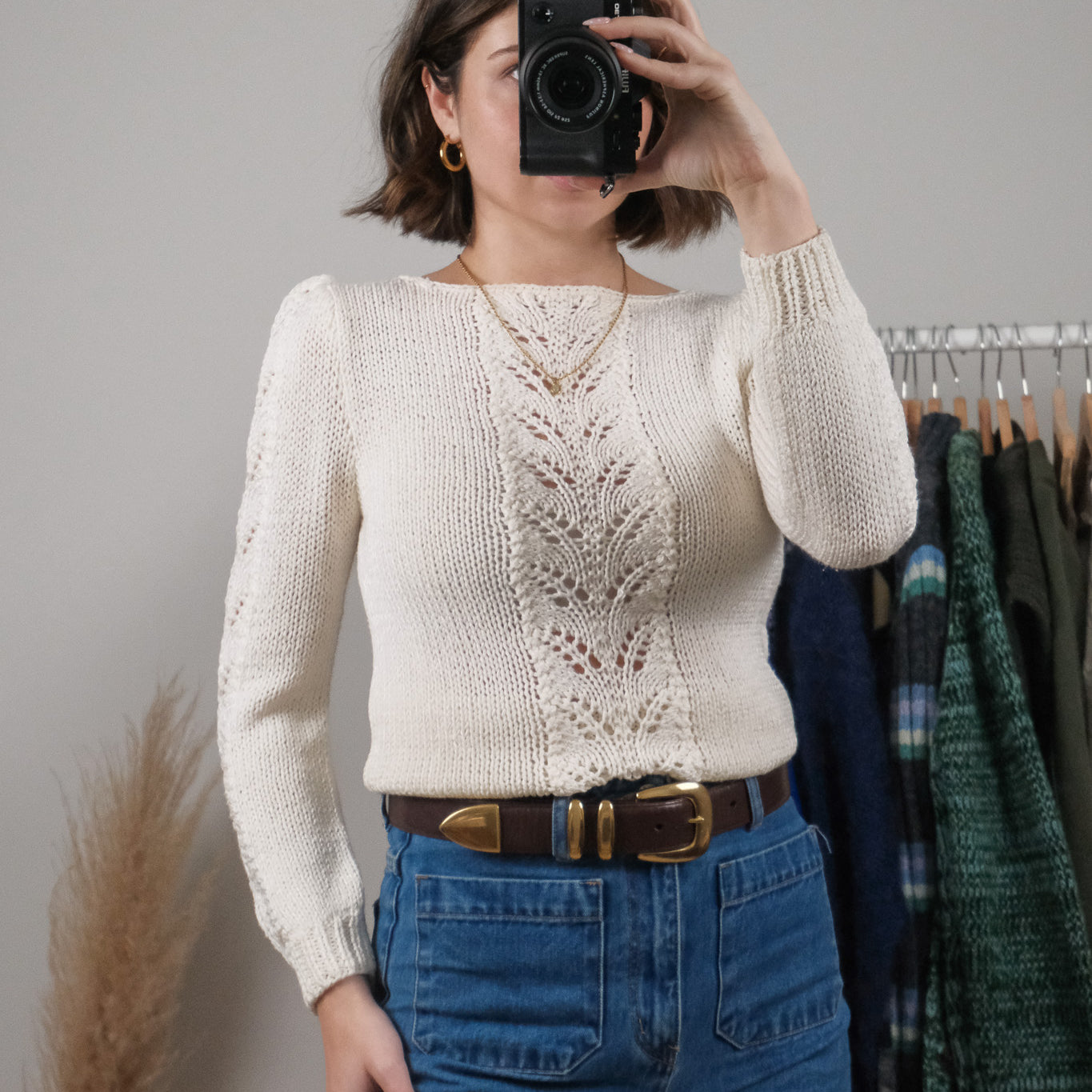 Vintage x Puff Sleeve Detailed Knit (XS/S)