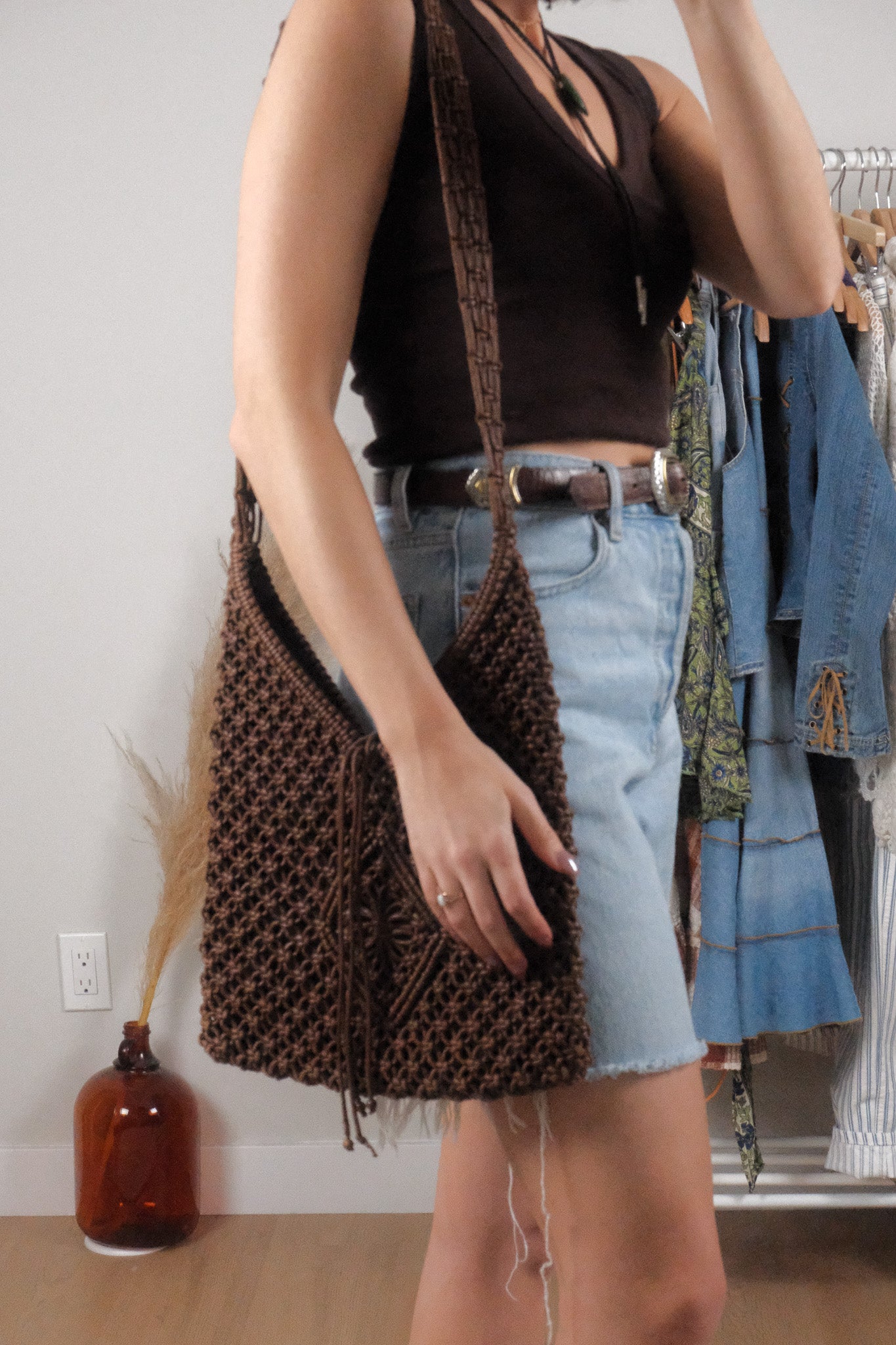Vintage x Woven Crossbody Bag