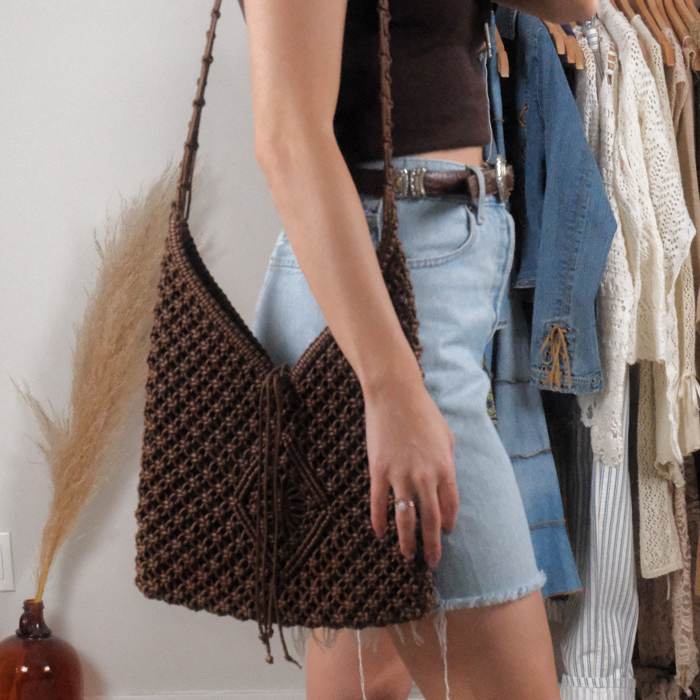 Vintage x Woven Crossbody Bag
