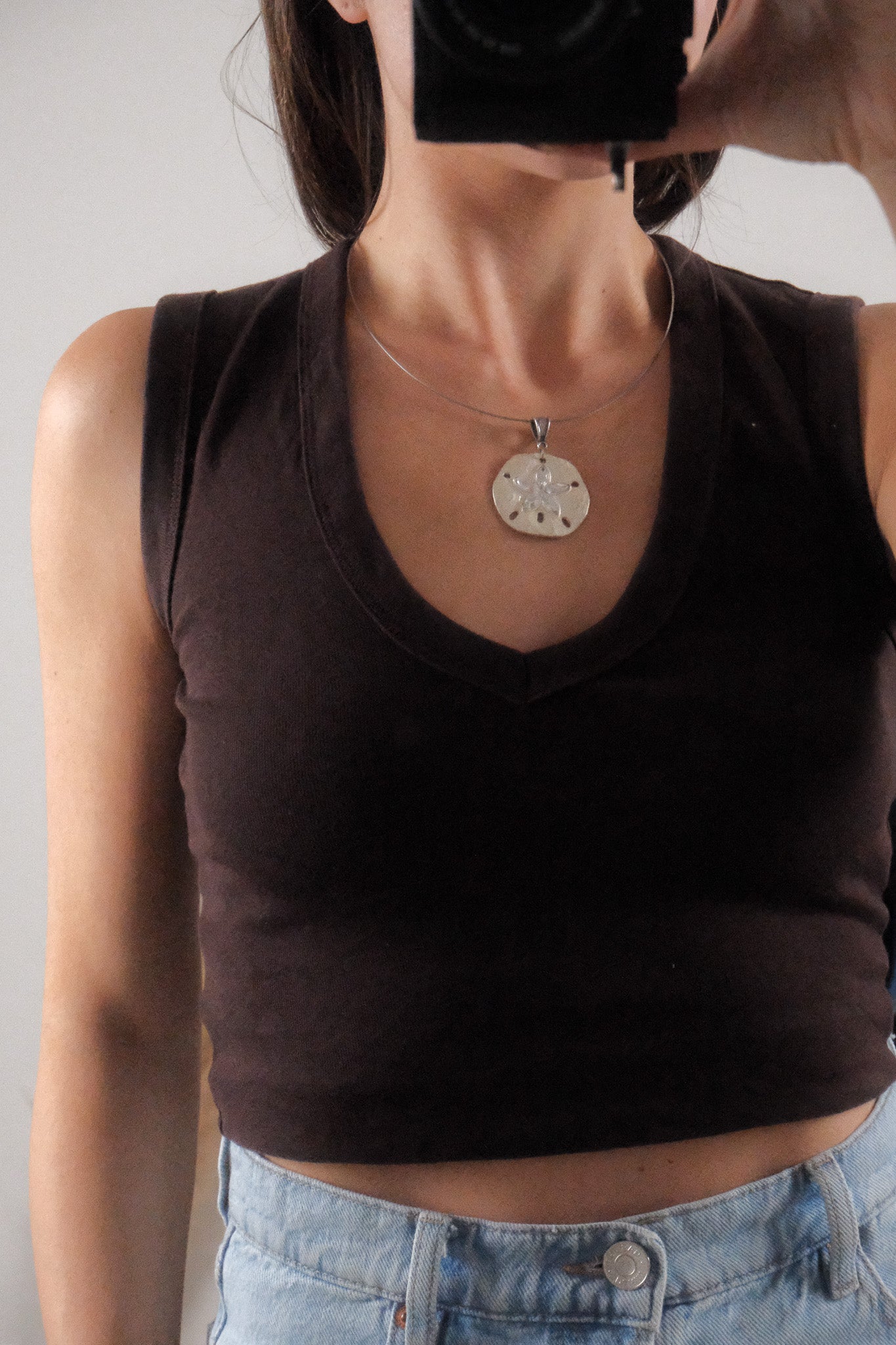 Vintage x Sand Dollar Chocker Necklace