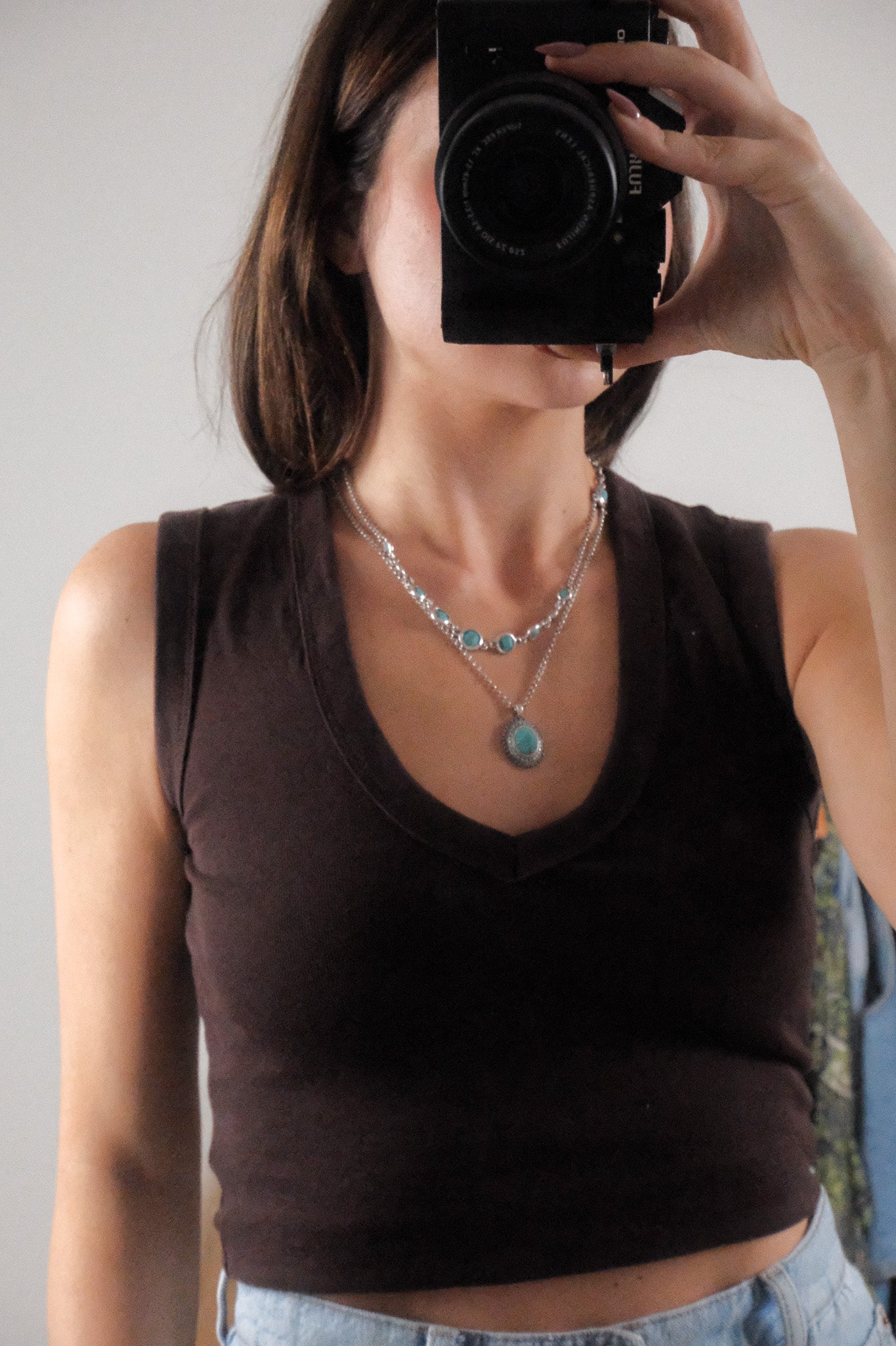 Silver & Turquoise Layered Necklace