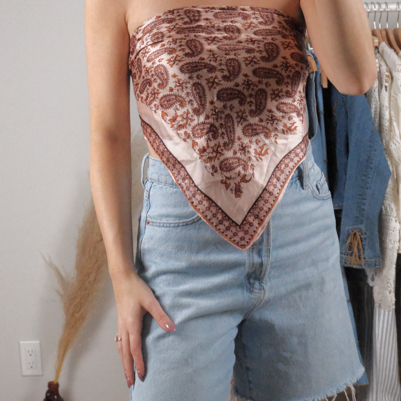Vintage x Patterned Scarf